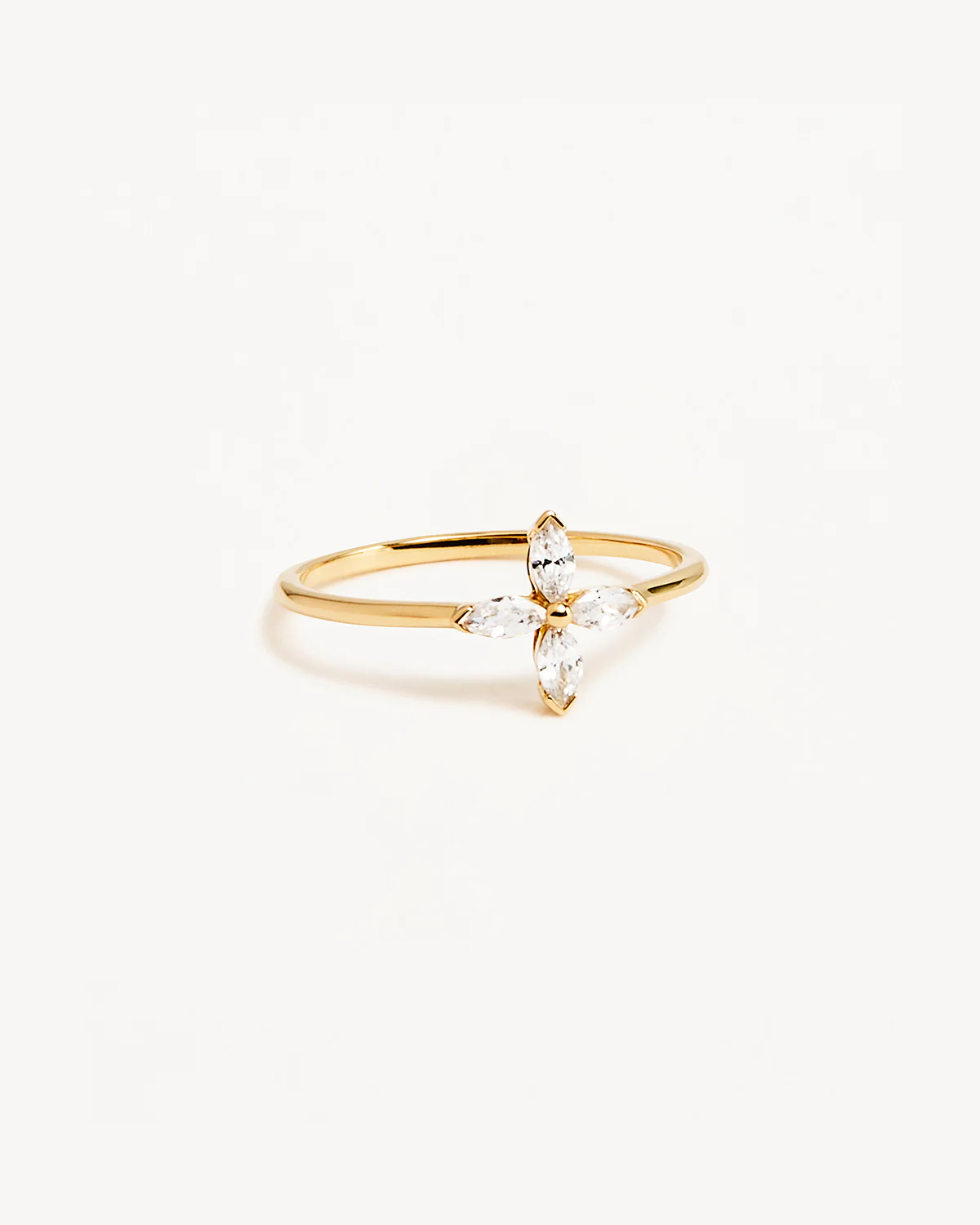 14k Solid Gold Blossom Lab-Grown Diamond Ring