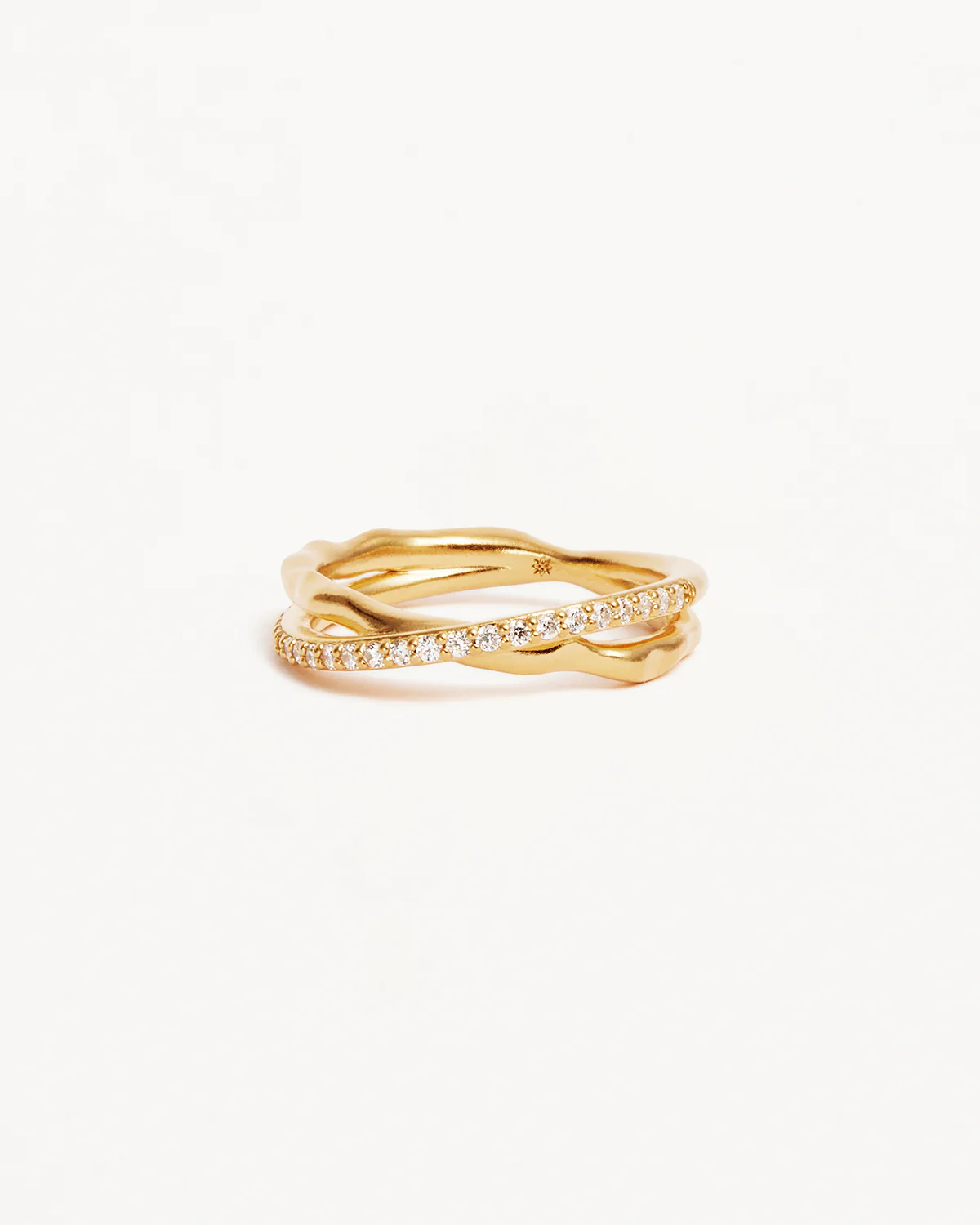 18k Gold Vermeil Entwined Hearts Ring