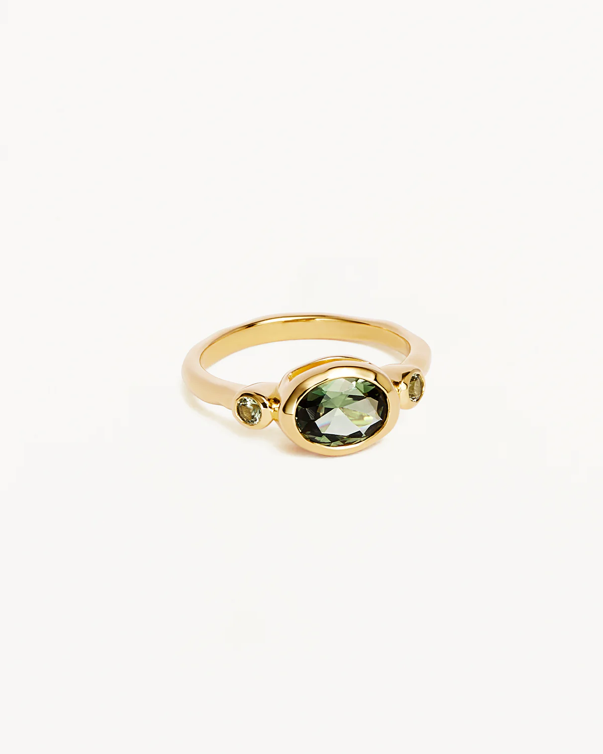 18k Gold Vermeil Radiant Soul Ring - Forest