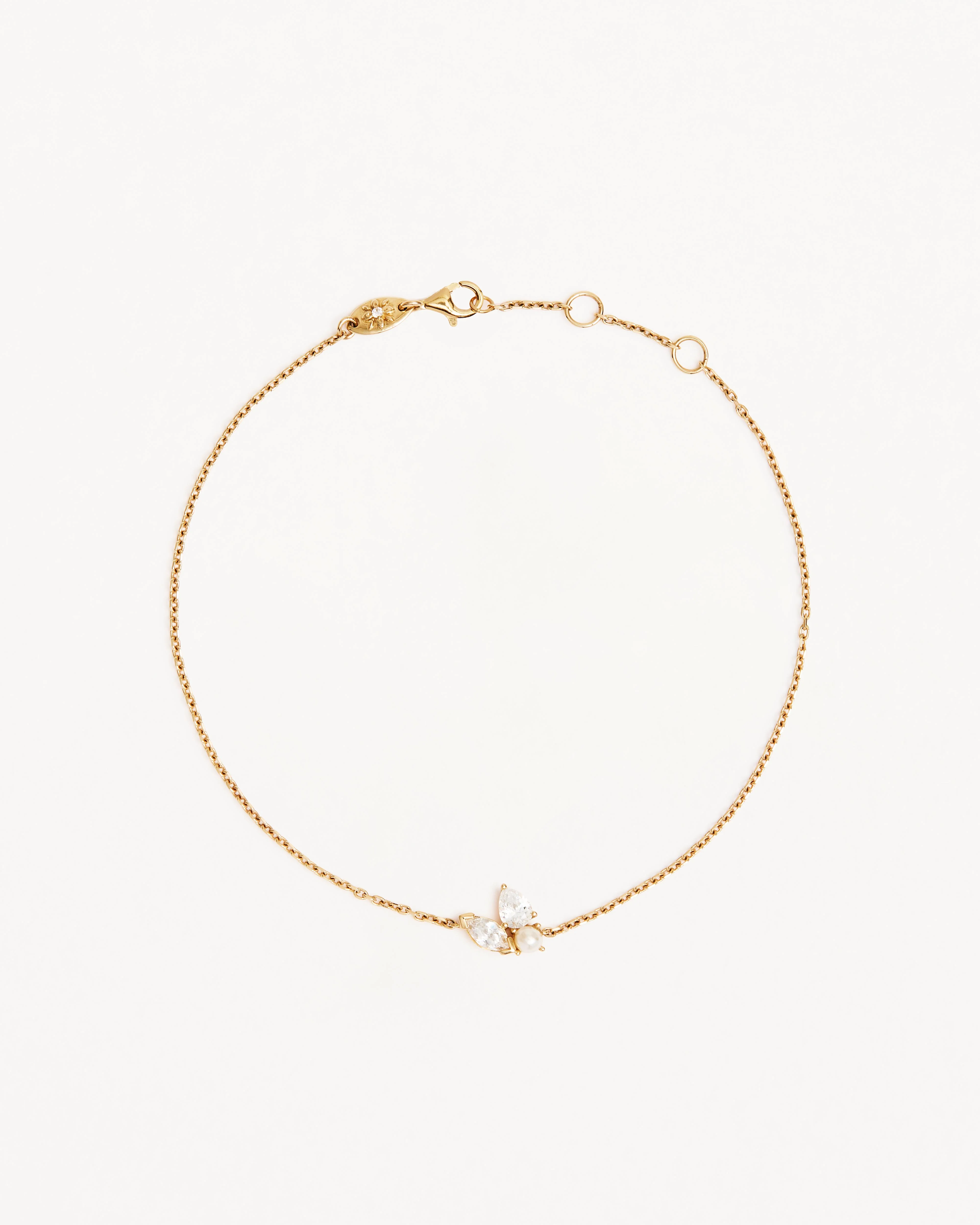 14k Solid Gold In Bloom Lab-Grown Diamond Bracelet