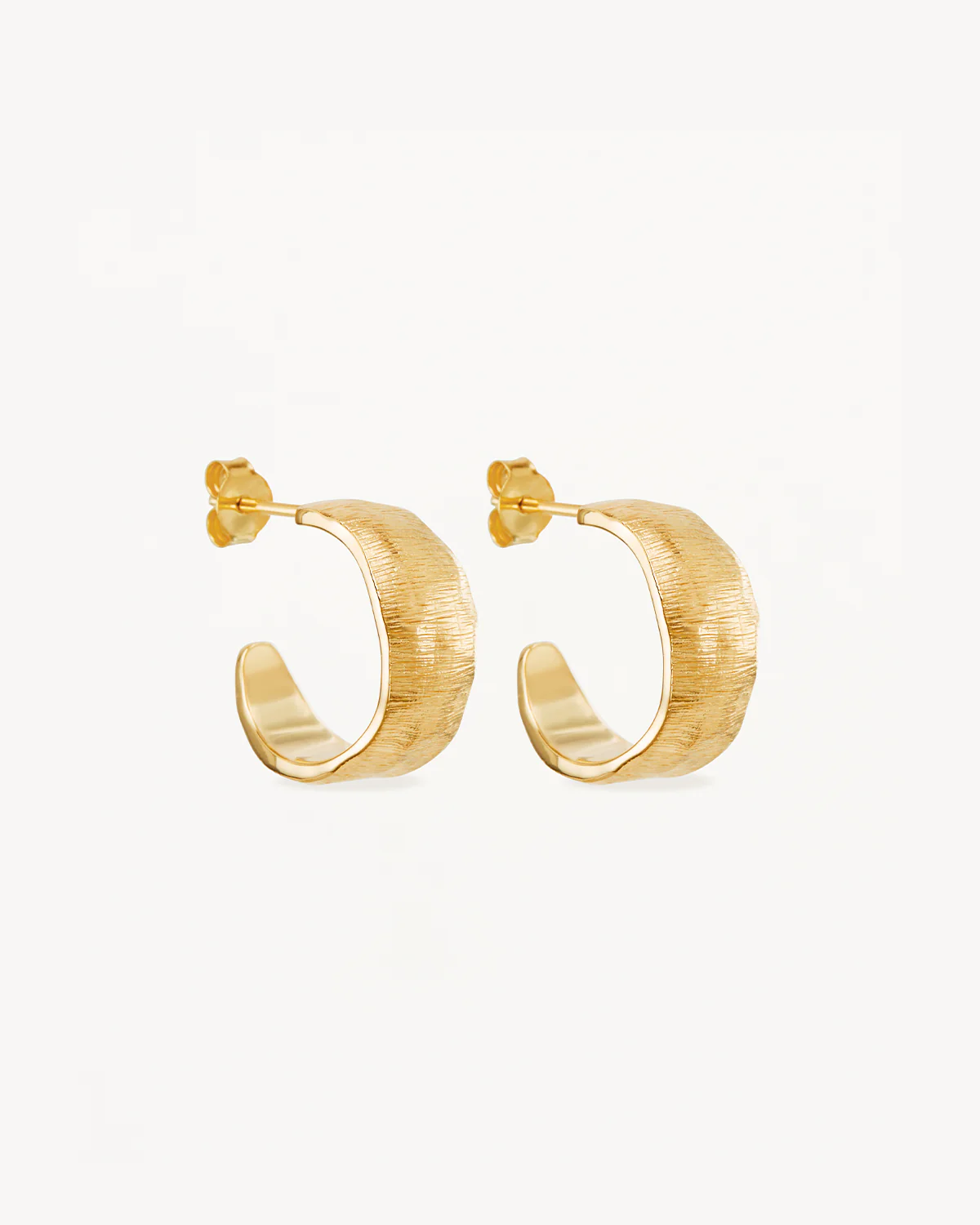 18k Gold Vermeil Woven Light Hoops