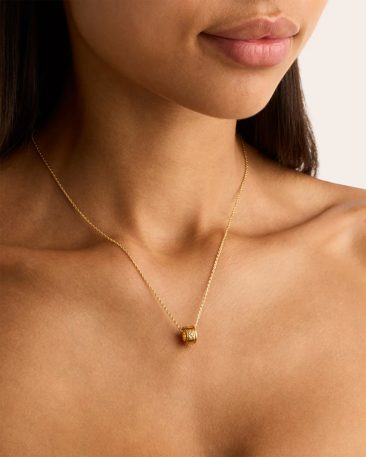 18k Gold Vermeil I Am Loved Spinning Meditation Necklace
