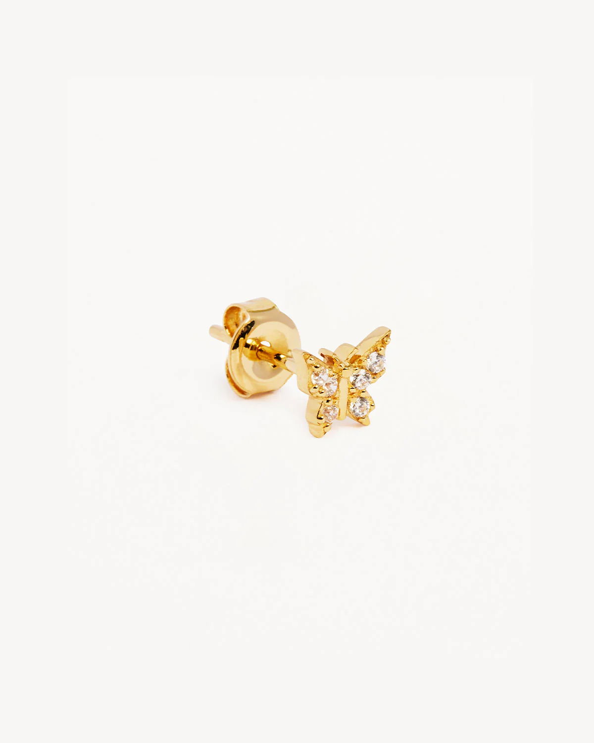 14k Solid Gold Fly With Me Earring