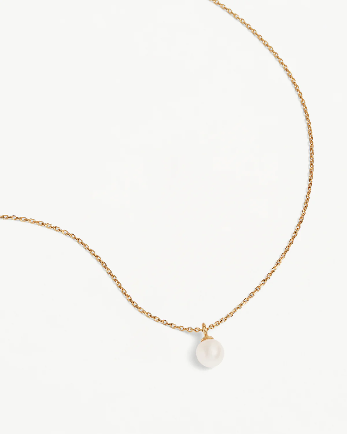 18k Gold Vermeil Floating On Air Pearl Necklace