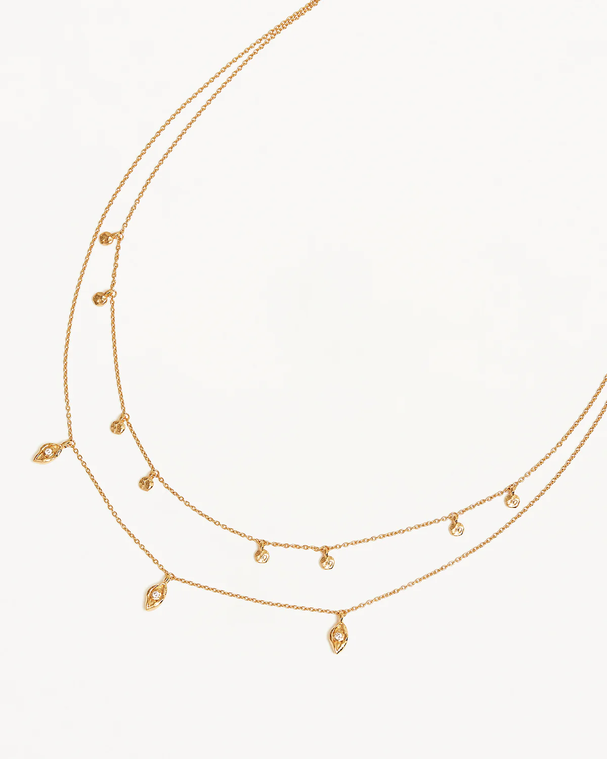 18k Gold Vermeil I am Protected Layered Choker