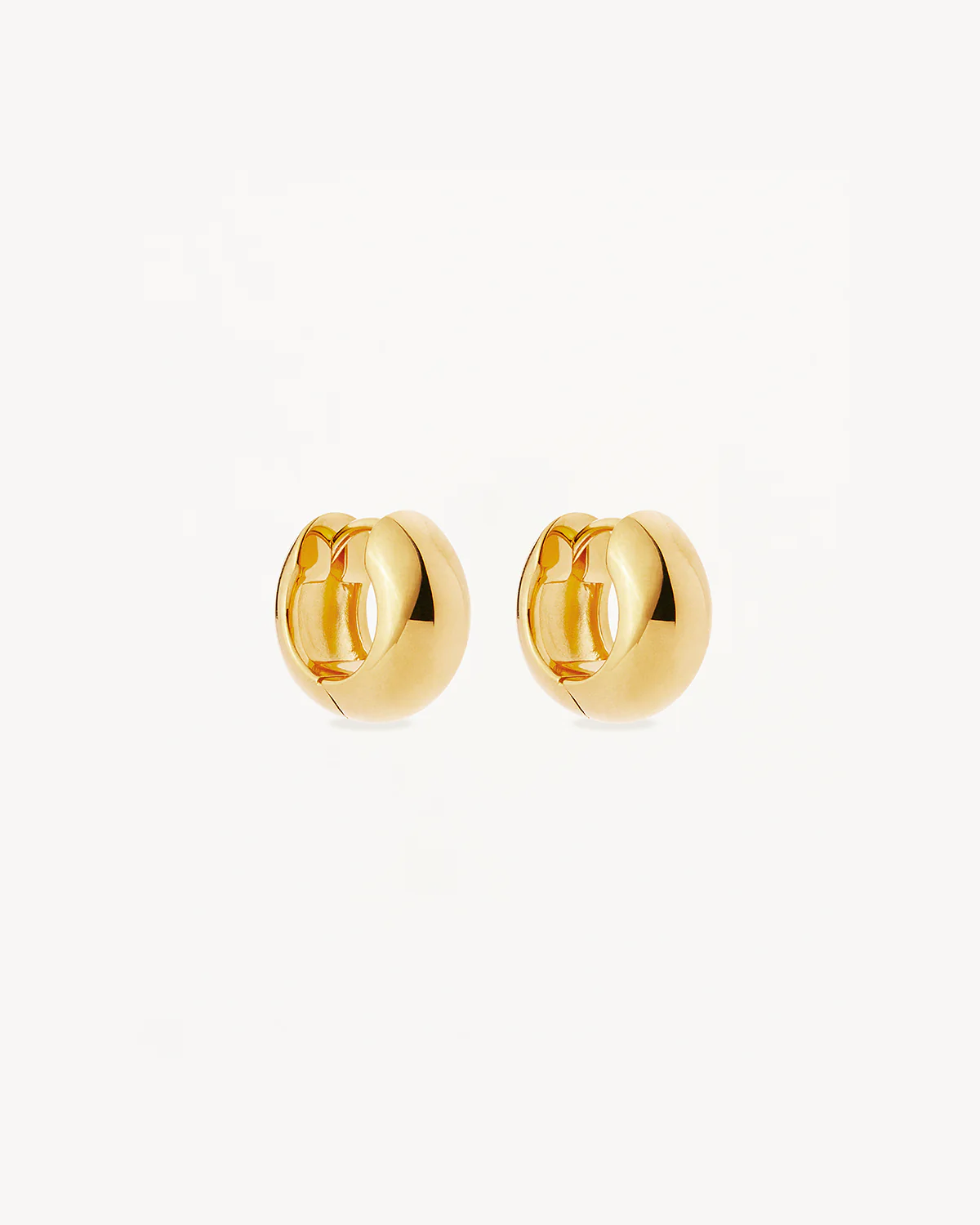18k Gold Vermeil Bold Huggie Hoops