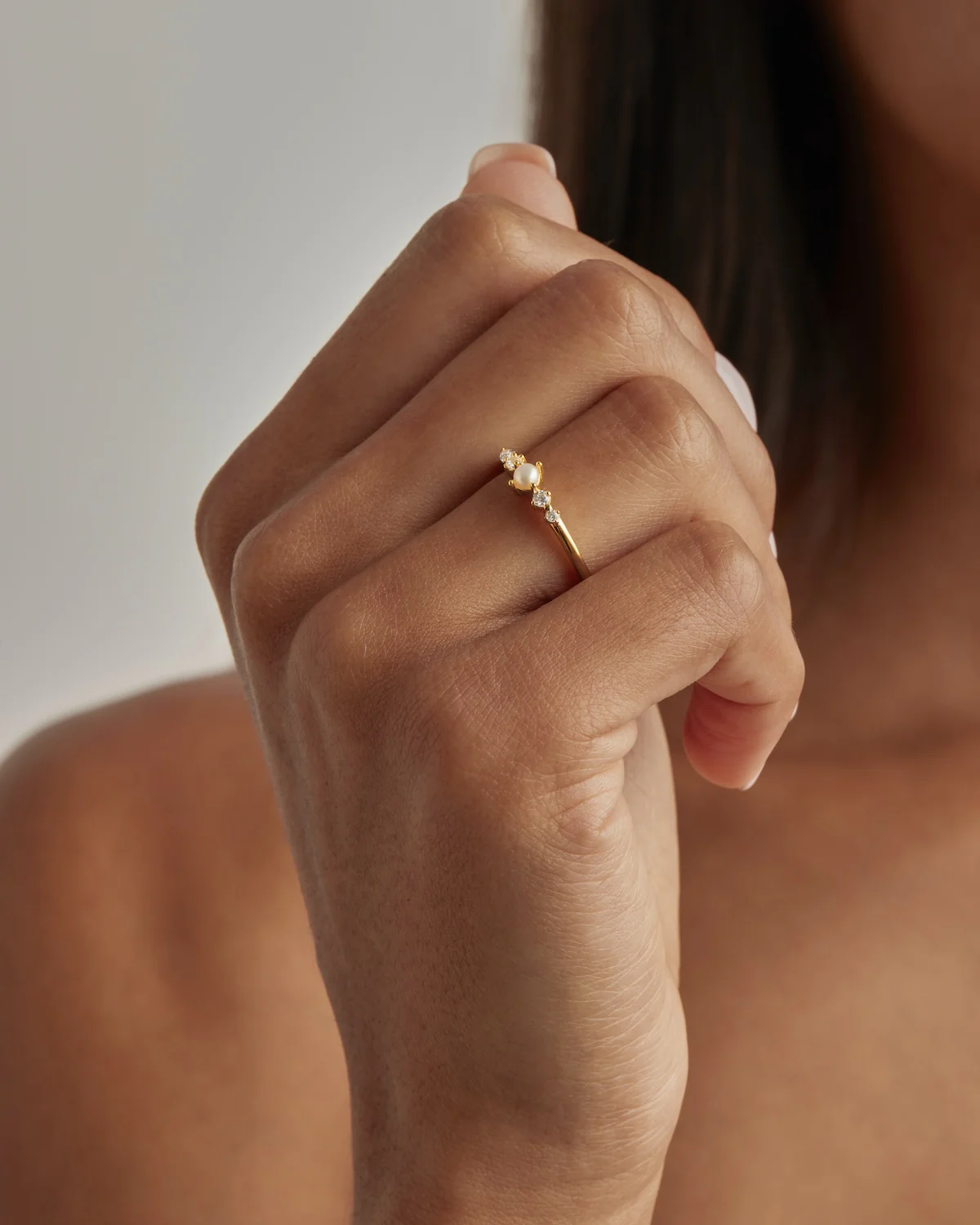 18k Gold Vermeil Sea Foam Ring