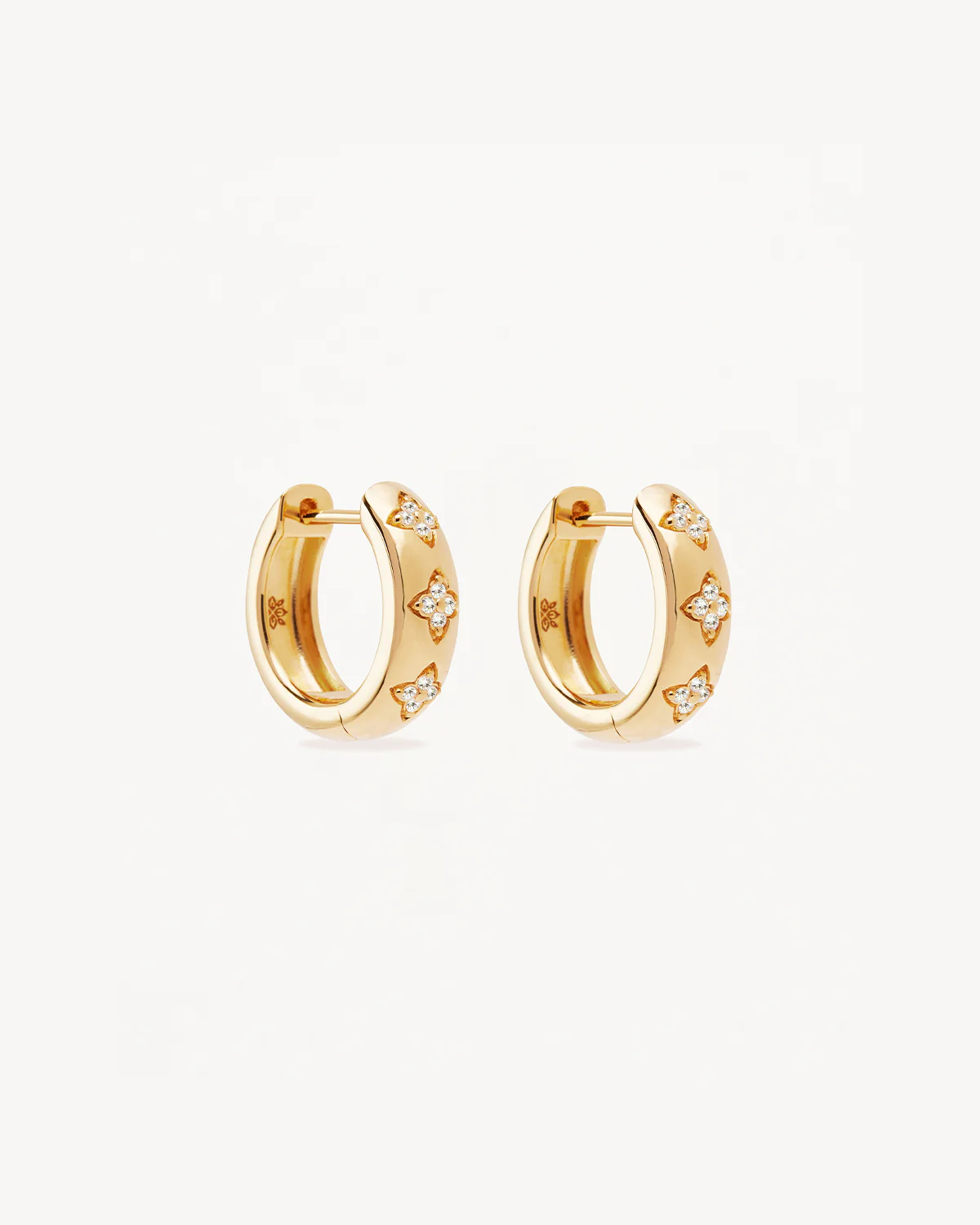 18k Gold Vermeil Bloom With You Lotus Hoops