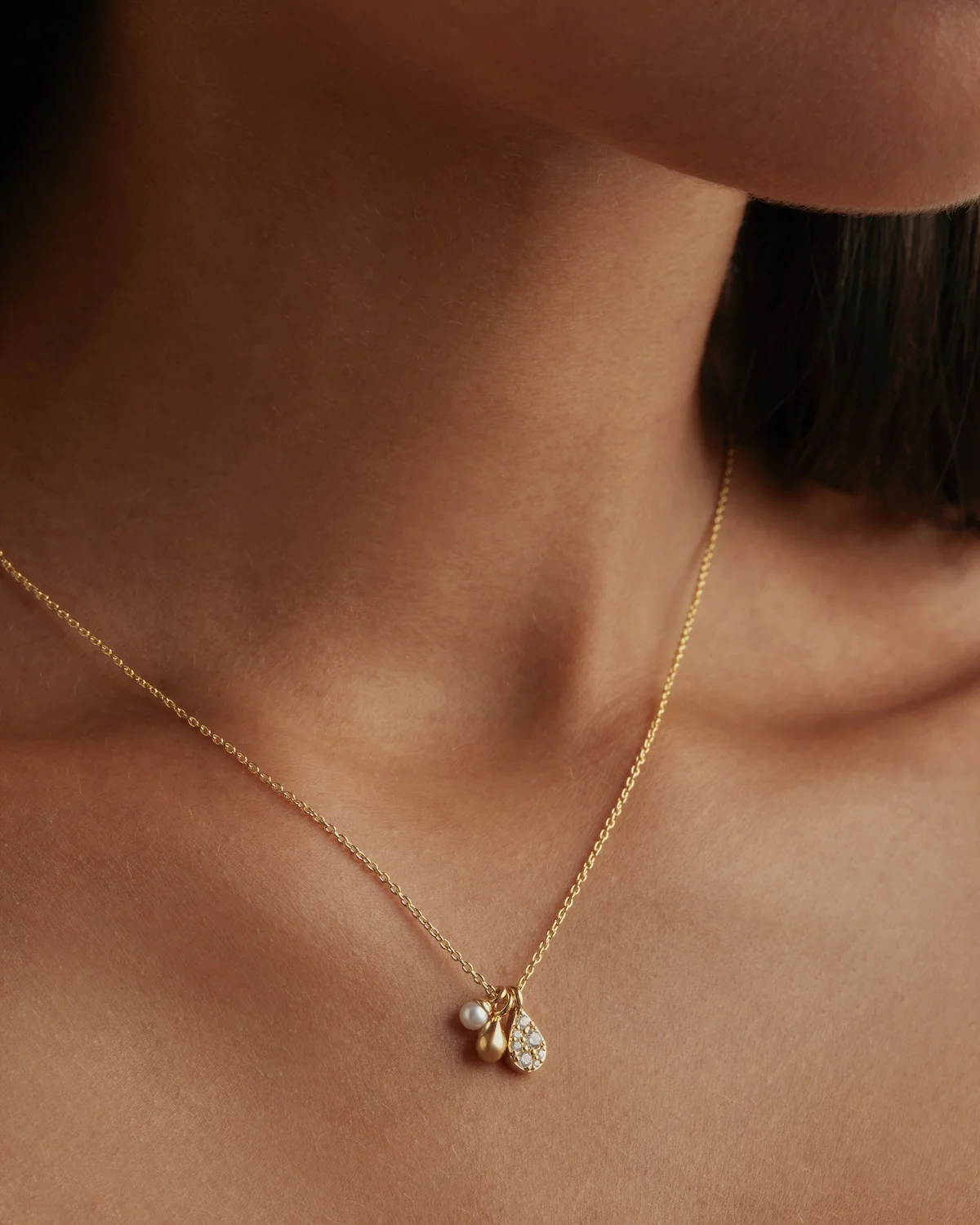 18k Gold Vermeil Ocean Mist Necklace