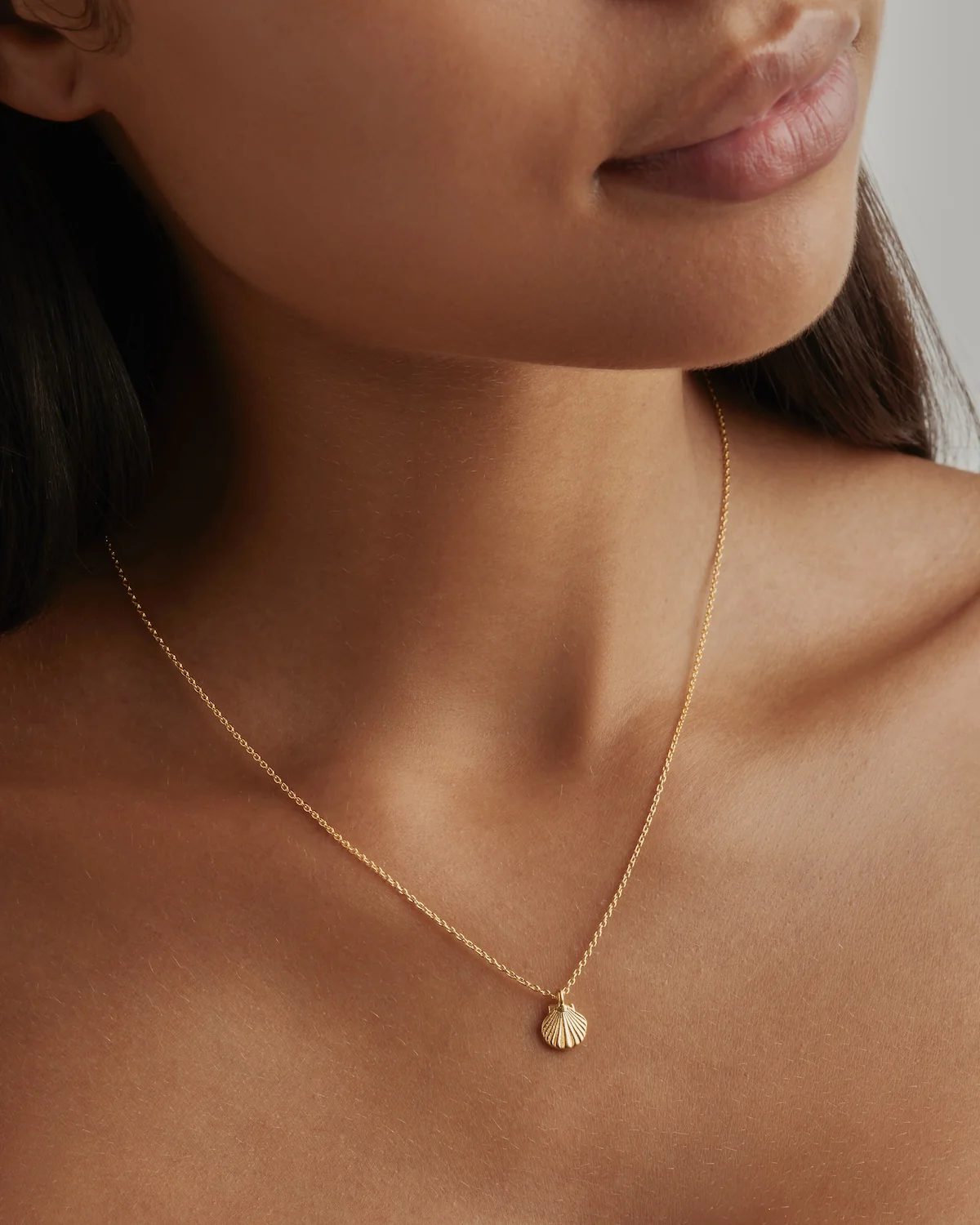 18k Gold Vermeil By the Shore Shell Necklace
