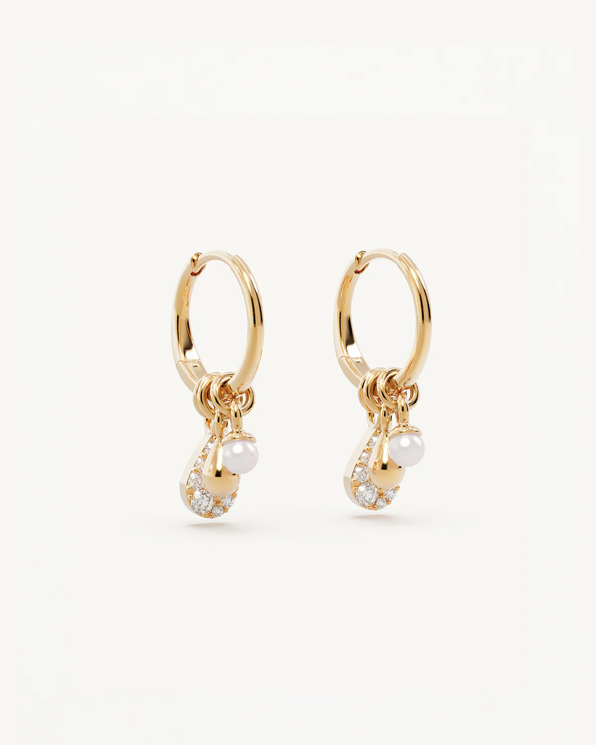 18k Gold Vermeil Ocean Mist Hoops