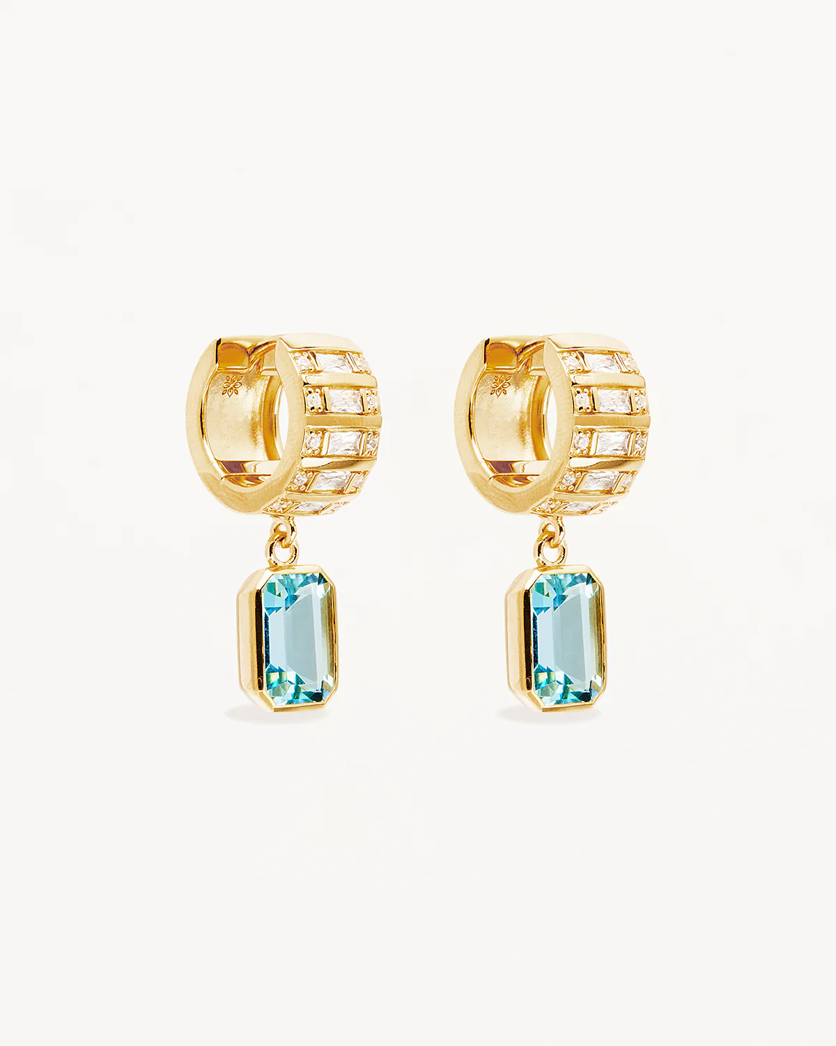 18k Gold Vermeil Calm Your Soul Topaz Earrings