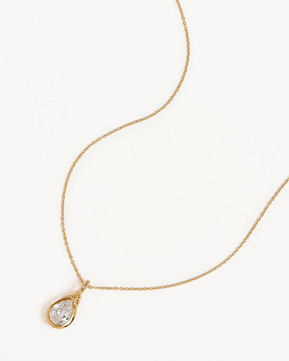 18k Gold Vermeil Soul Searching Necklace - Crystal Mist