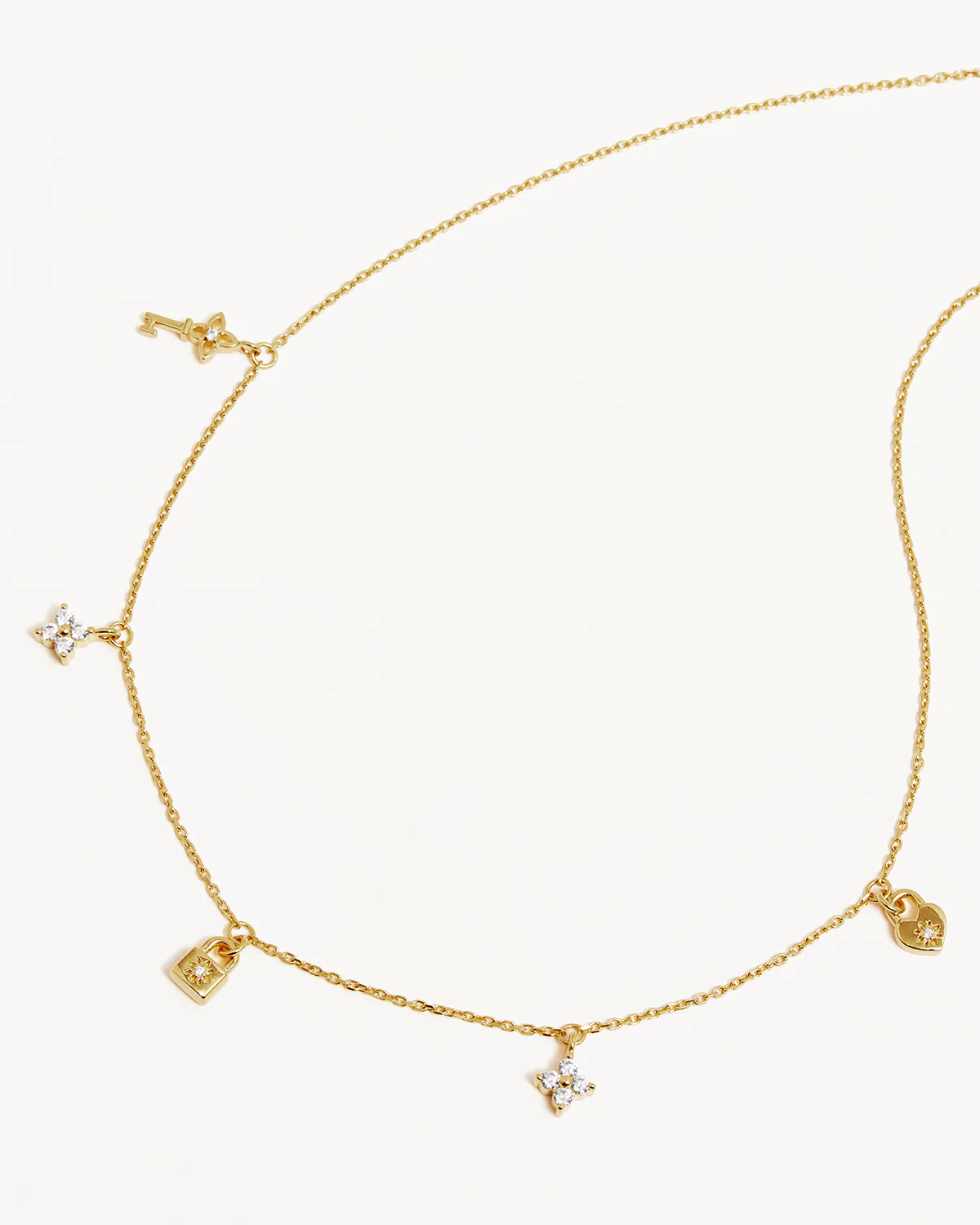 18k Gold Vermeil Love Unlocked Charm Choker