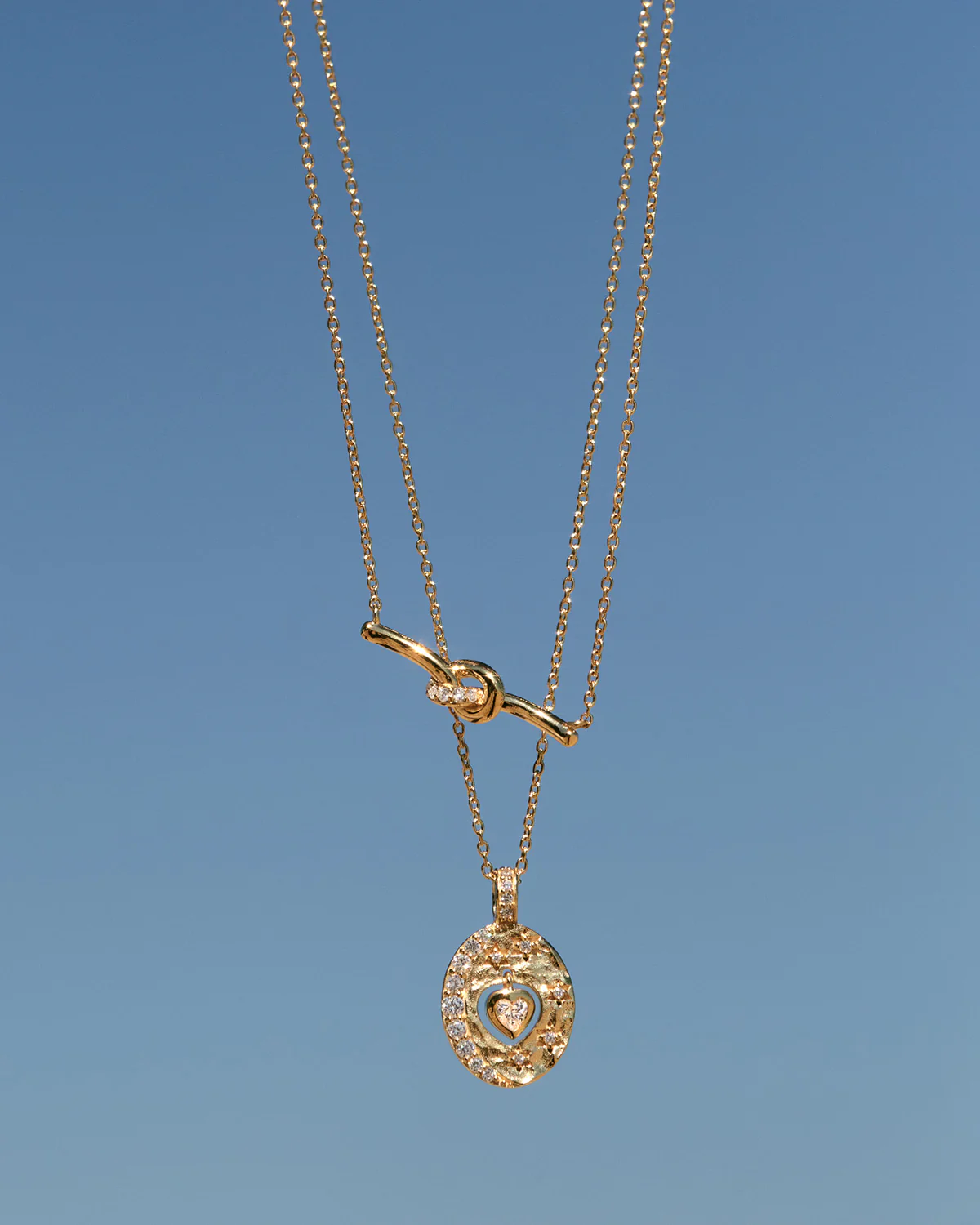 18k Gold Vermeil Love You to the Moon and Back Necklace