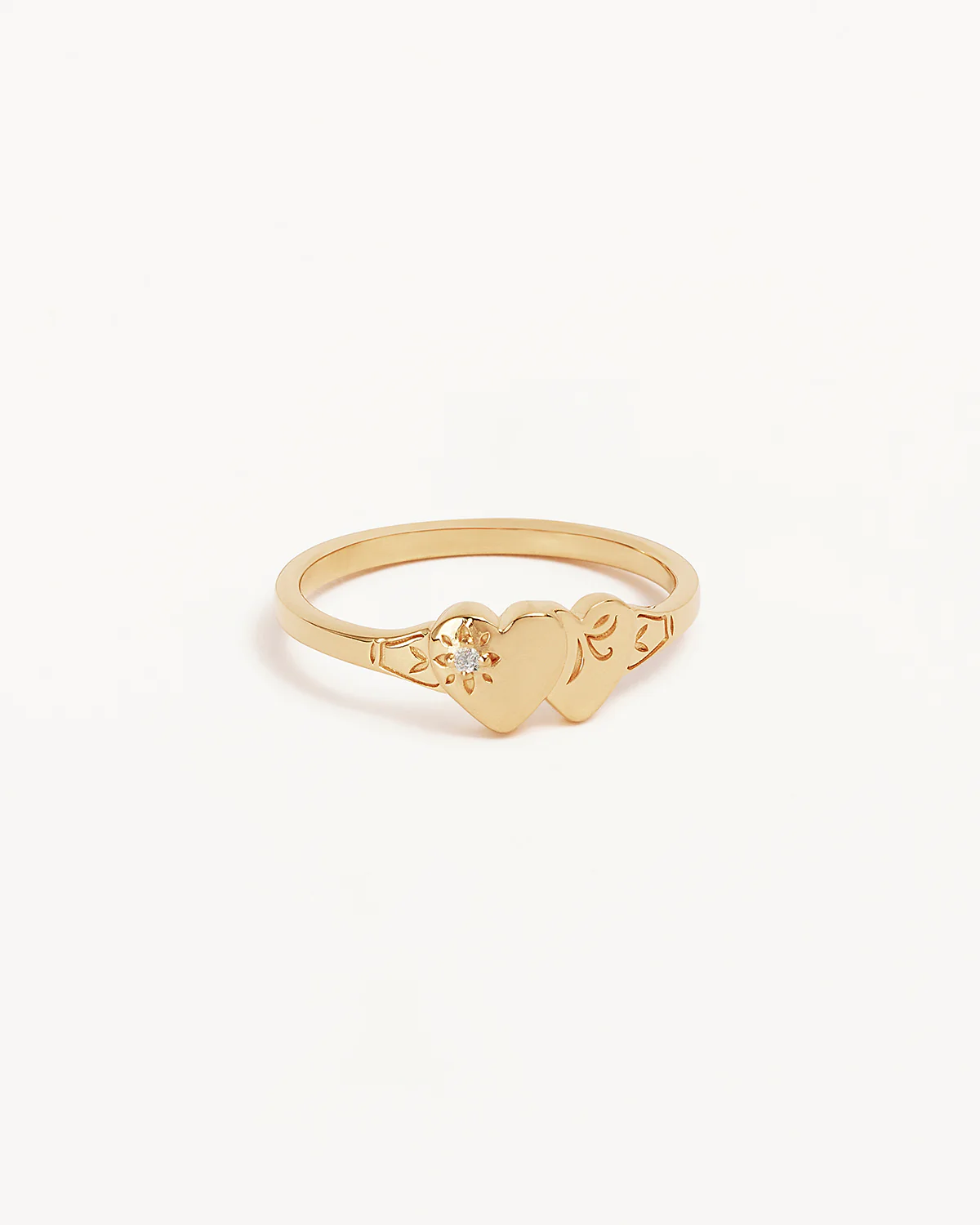 18k Gold Vermeil Forever Intertwined Heart Signet Ring