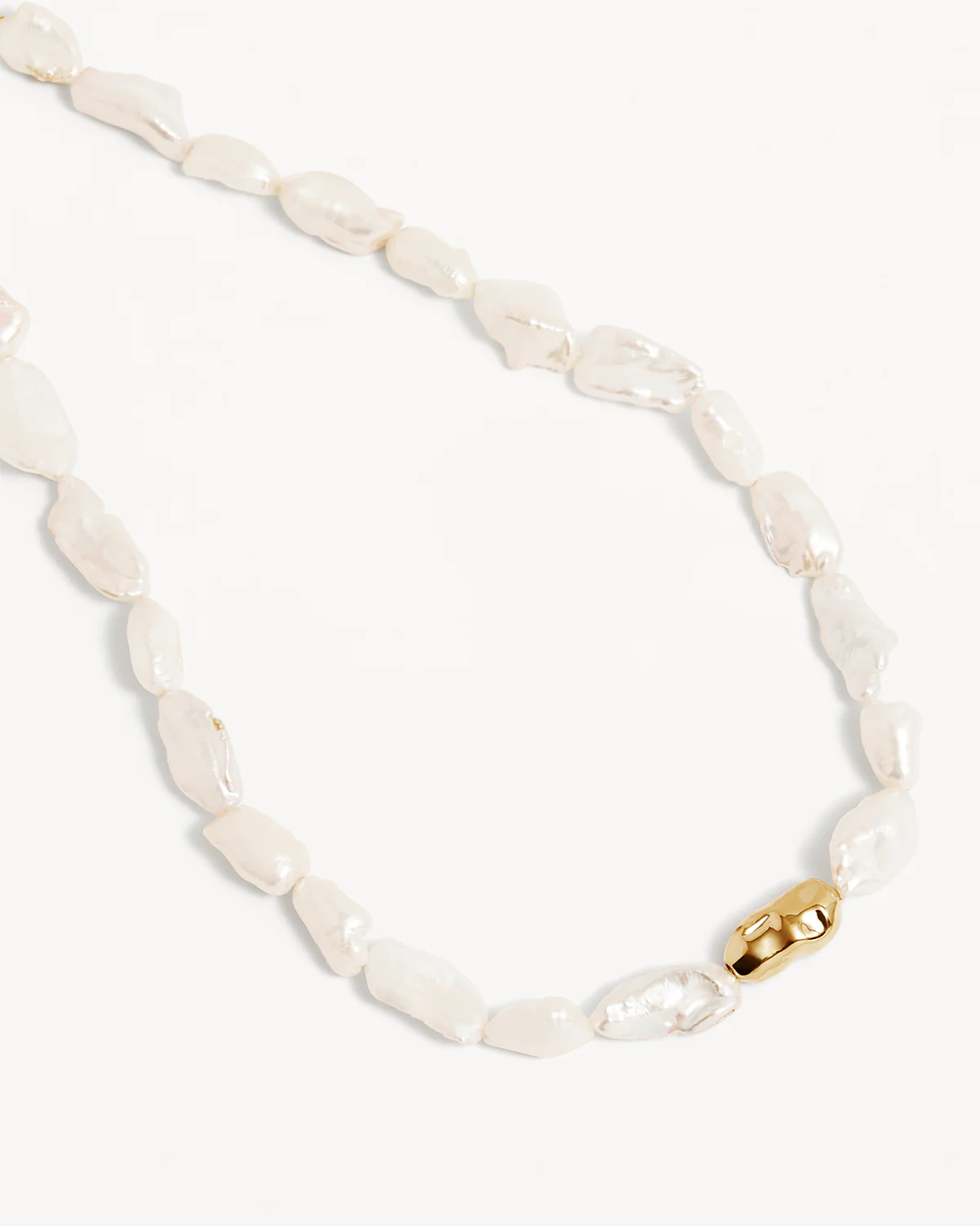 18k Gold Vermeil Peace Within Pearl Choker
