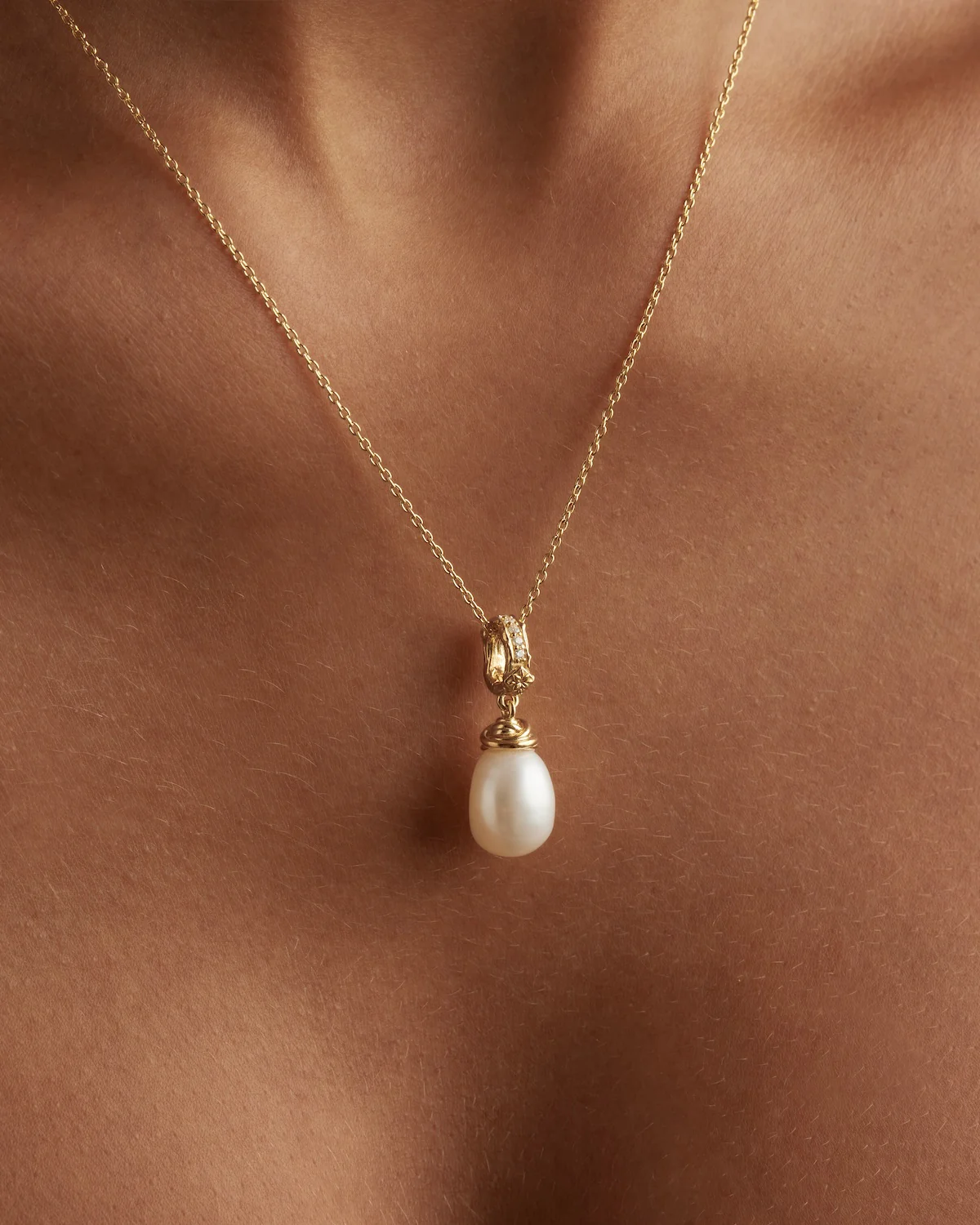18k Gold Vermeil Whispers of Tranquillity Pearl Pendant