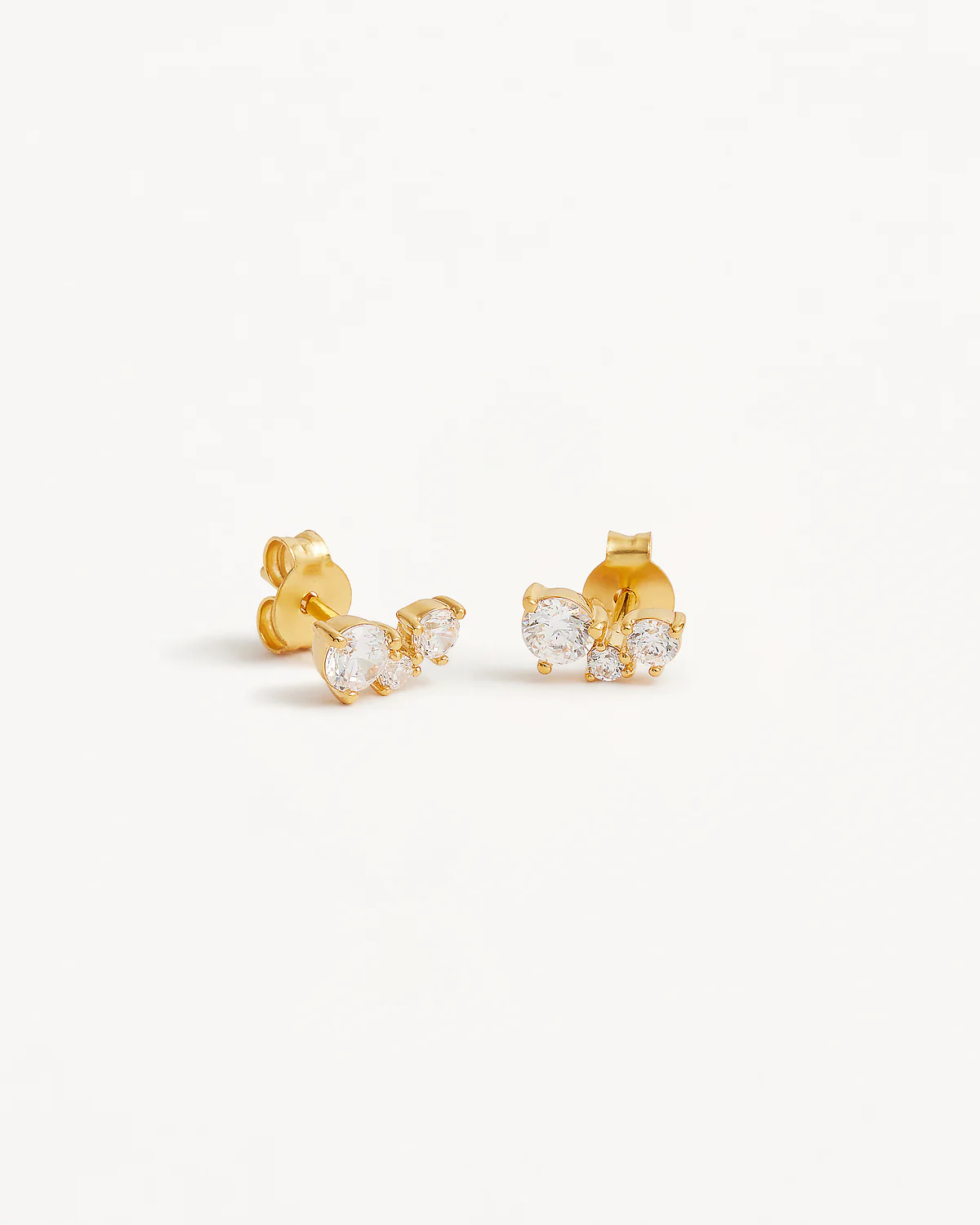 18k Gold Vermeil Whispers of Love Stud Earrings