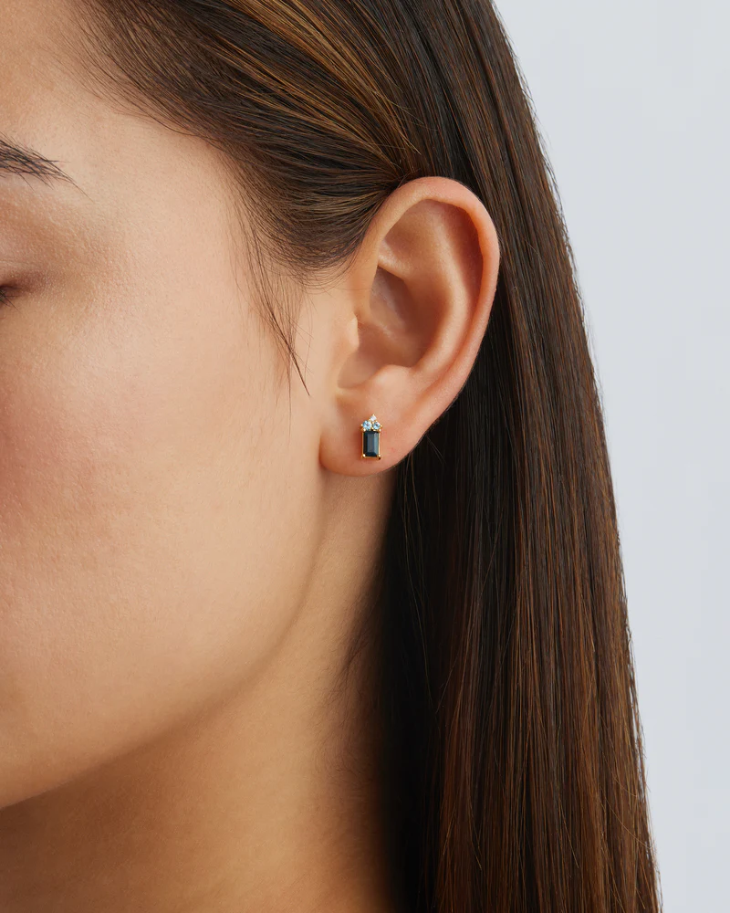 18k Gold Vermeil Endless Devotion Stud Earrings