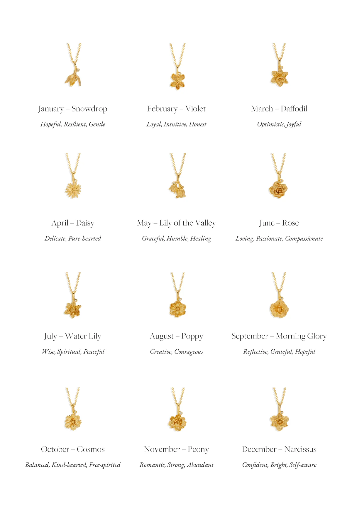 1503-18k-gold-vermeil-poppy-august-birth-flower-necklace-5.webp 18k Gold Vermeil Poppy August Birth Flower Necklace