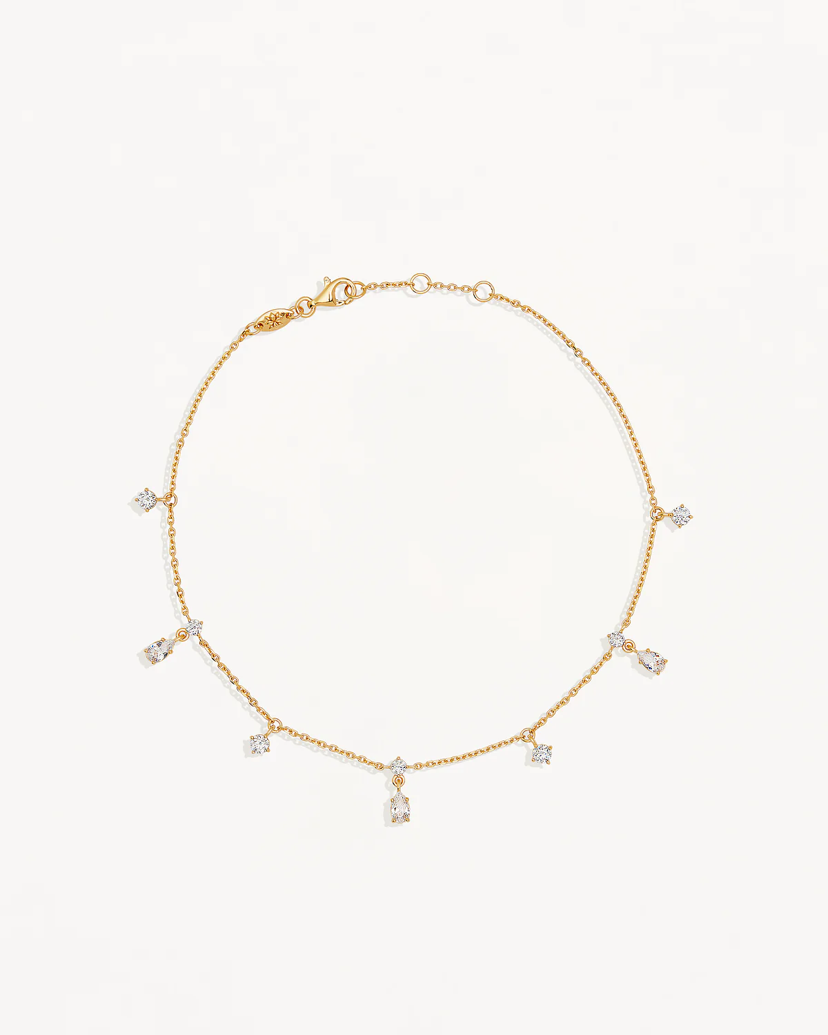 18k Gold Vermeil No Rain, No Flowers Anklet