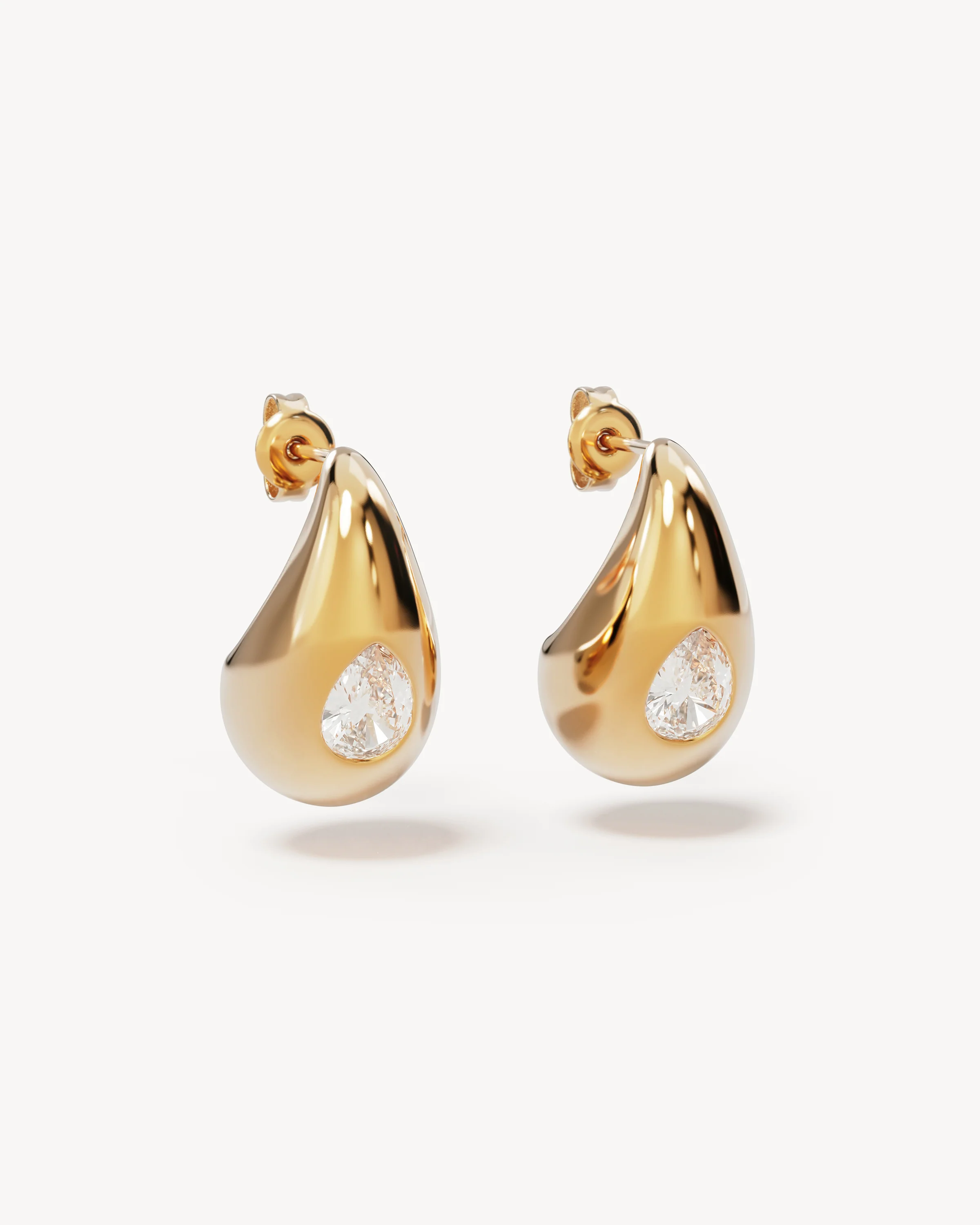 18k Gold Vermeil Dewdrop Large Earrings