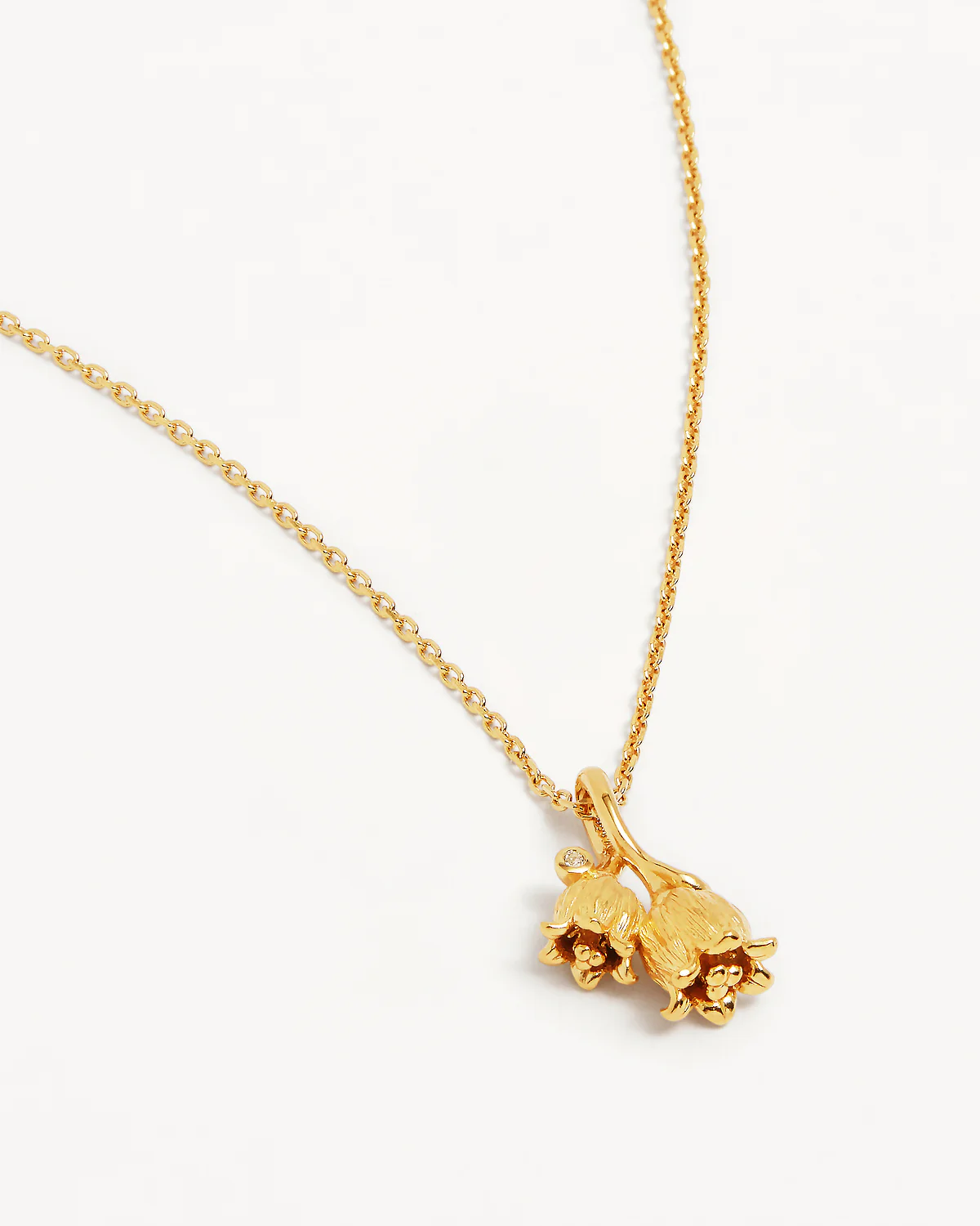 1556-18k-gold-vermeil-lily-of-the-valley-may-birth-flower-necklace-3.webp 18k Gold Vermeil Lily of the Valley May Birth Flower Necklace