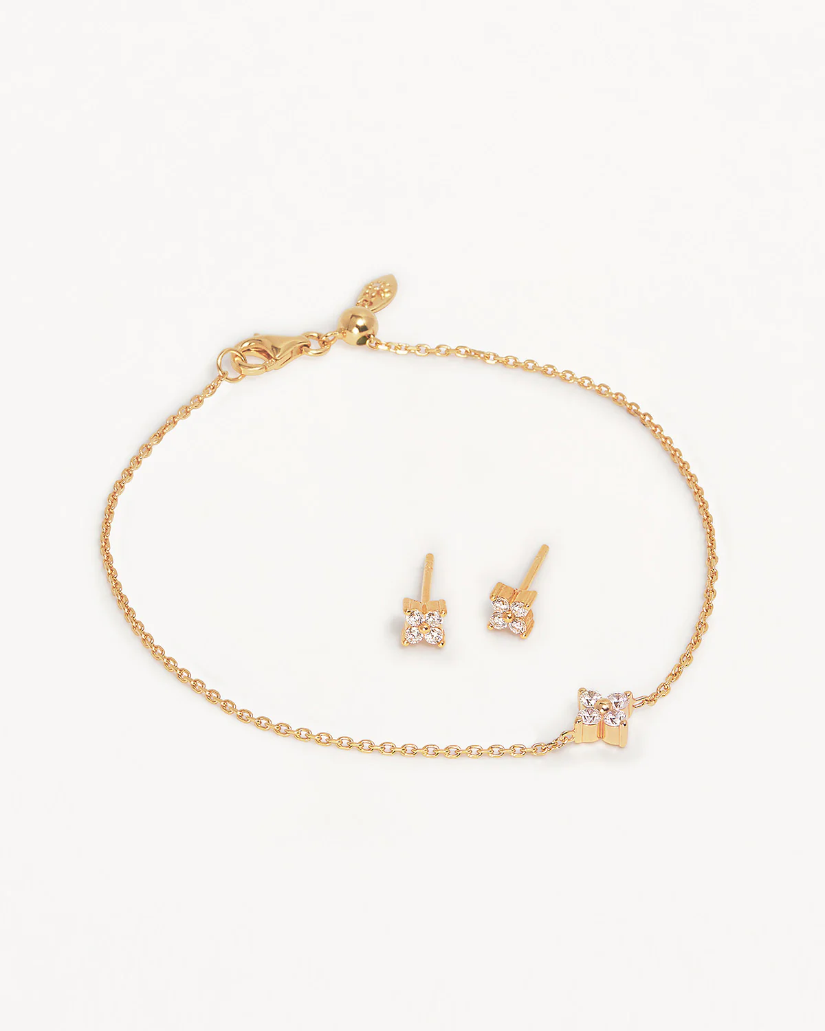 18k Gold Vermeil Crystal Bloom Gift Set