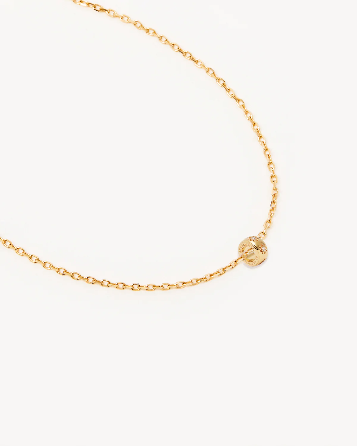 18k Gold Vermeil 18" New Beginnings Lotus Petal Charm Necklace