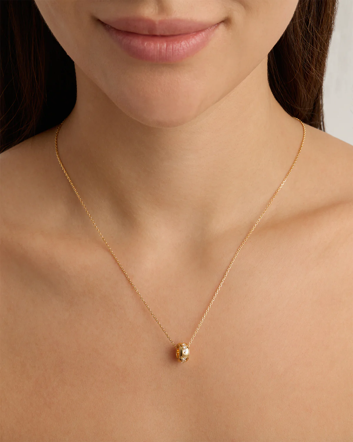 18k Gold Vermeil 18" In Bloom Petal Charm Necklace