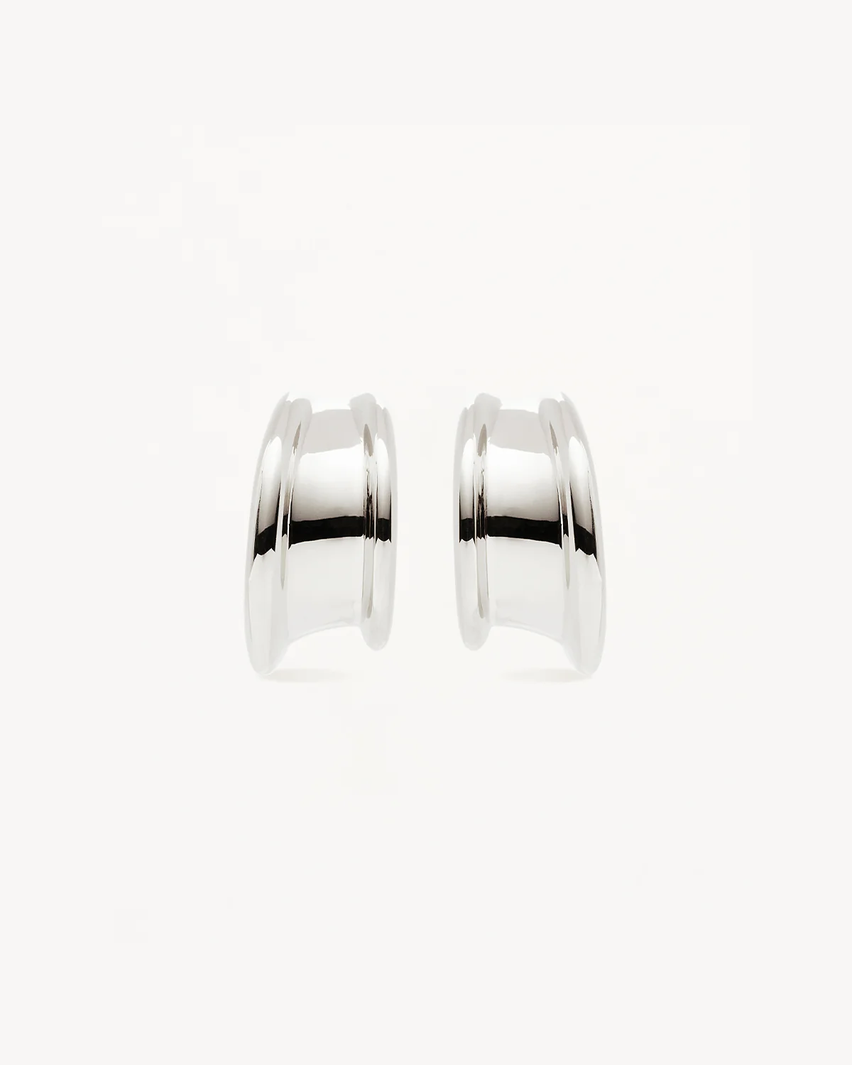 Sterling Silver Muse Large Hoops