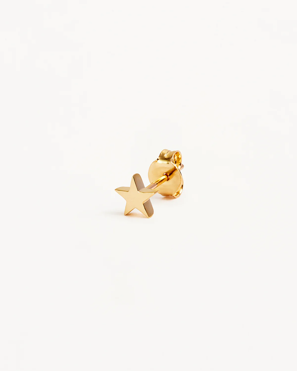 9k Solid Gold Wishing on a Star Stud Earring