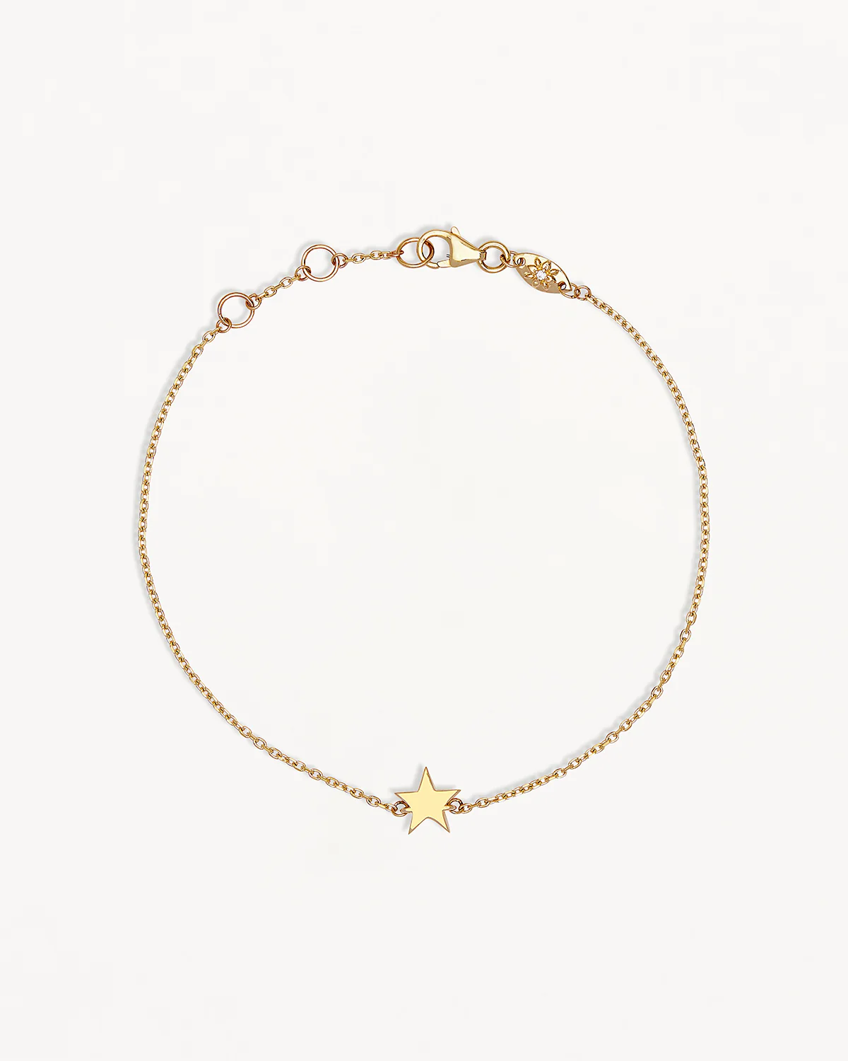 9k Solid Gold Wishing on a Star Bracelet