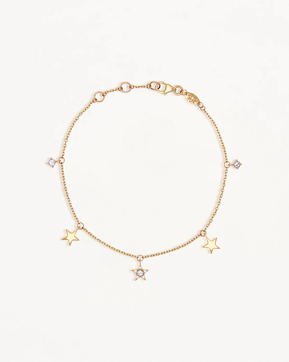 9k Solid Gold Stargazer Lab-Grown Diamond Bracelet