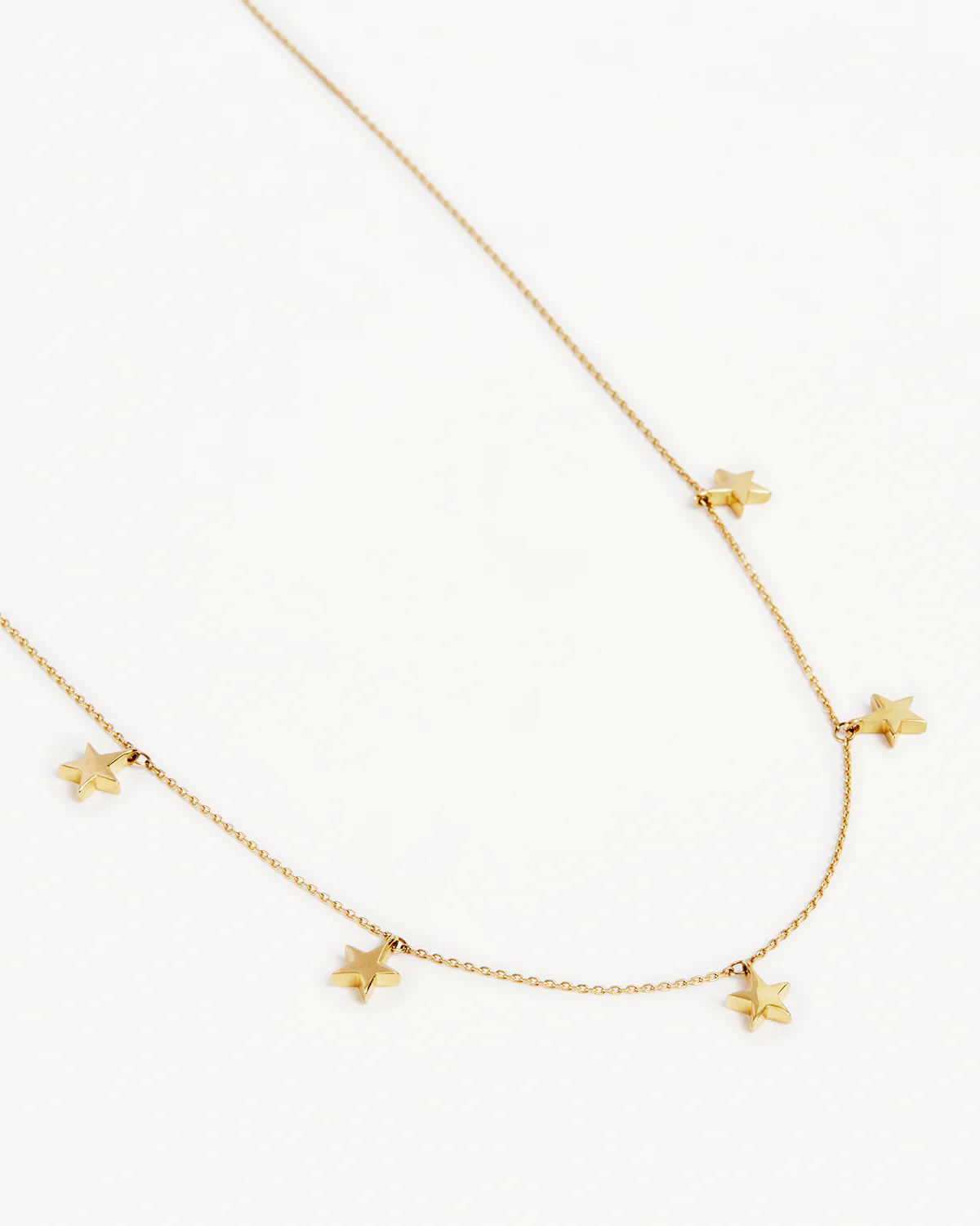 9k Solid Gold Star Bright Necklace