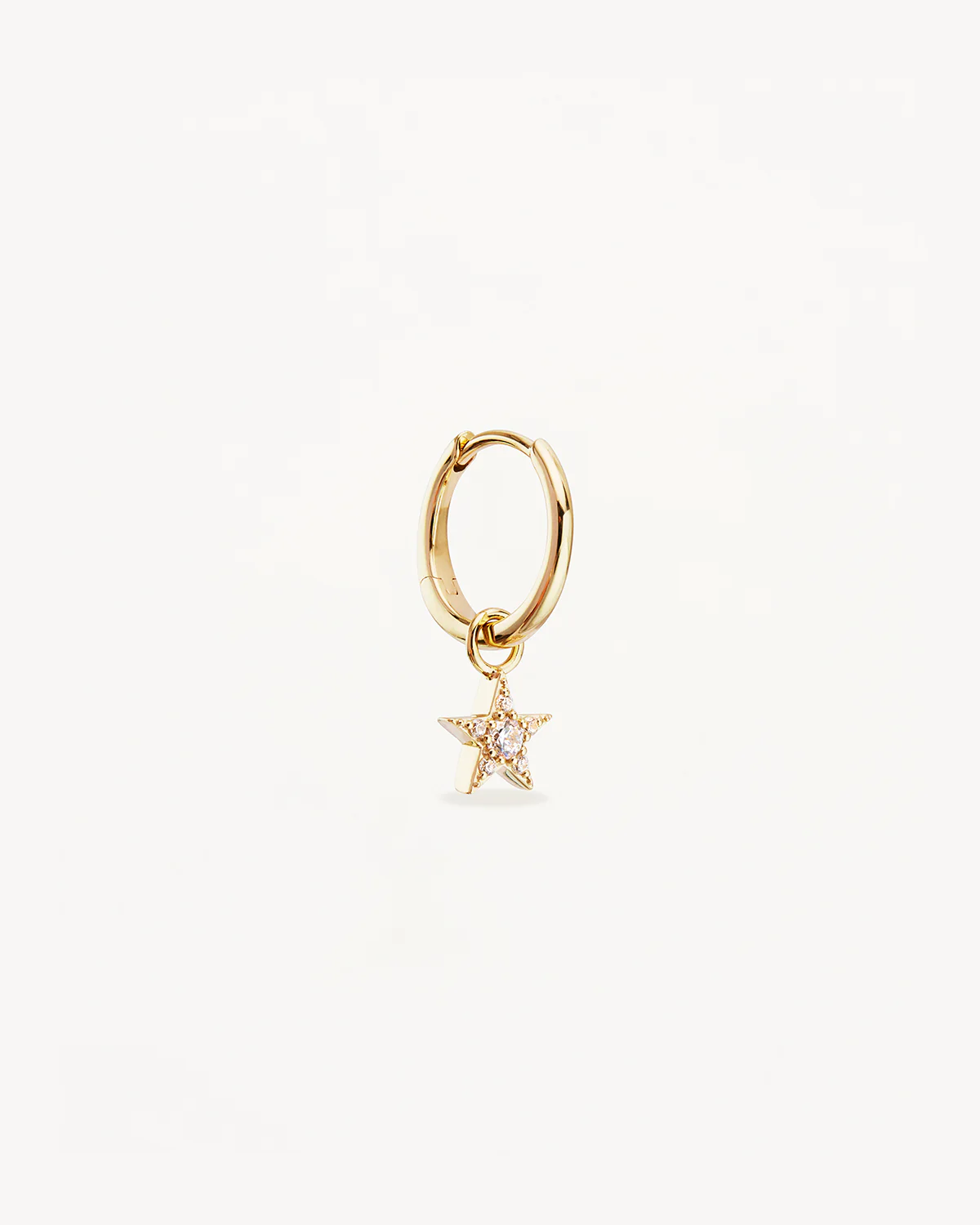 9k Solid Gold Estelle Lab-Grown Diamond Hoop