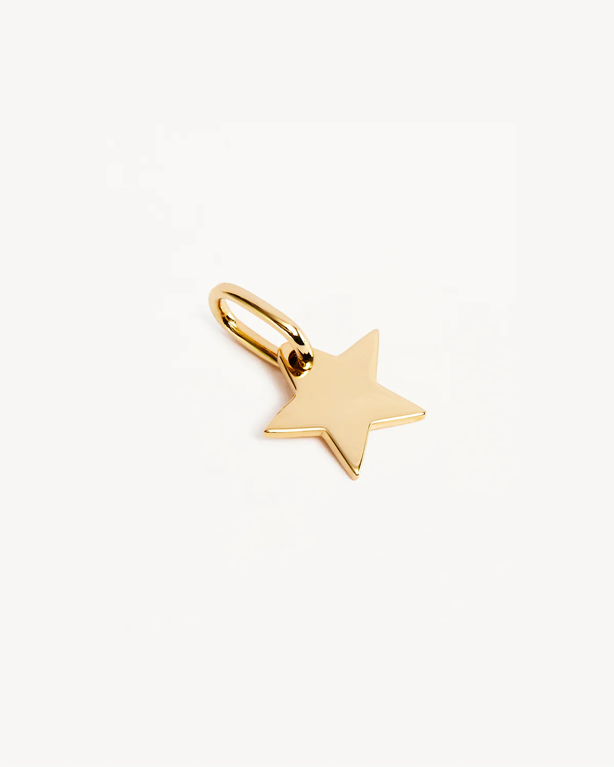 9k Solid Gold Engravable Star Pendant