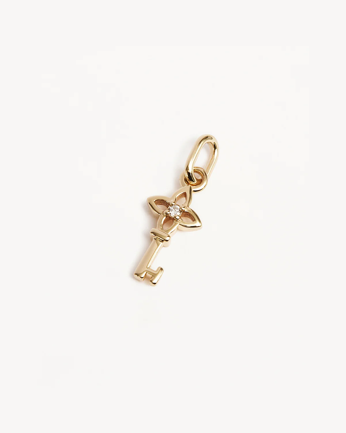 9k Solid Gold Key to My Heart Lab-Grown Diamond Pendant