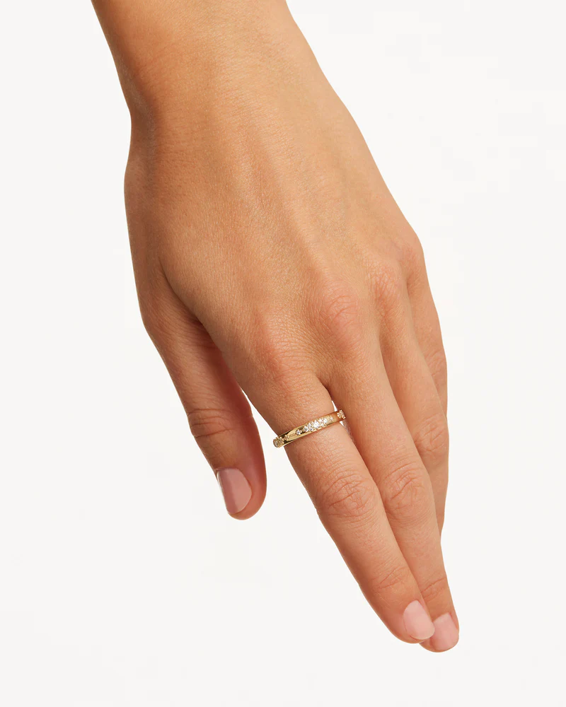 9k Solid Gold Beneath the Morning Light Lab-Grown Diamond Ring