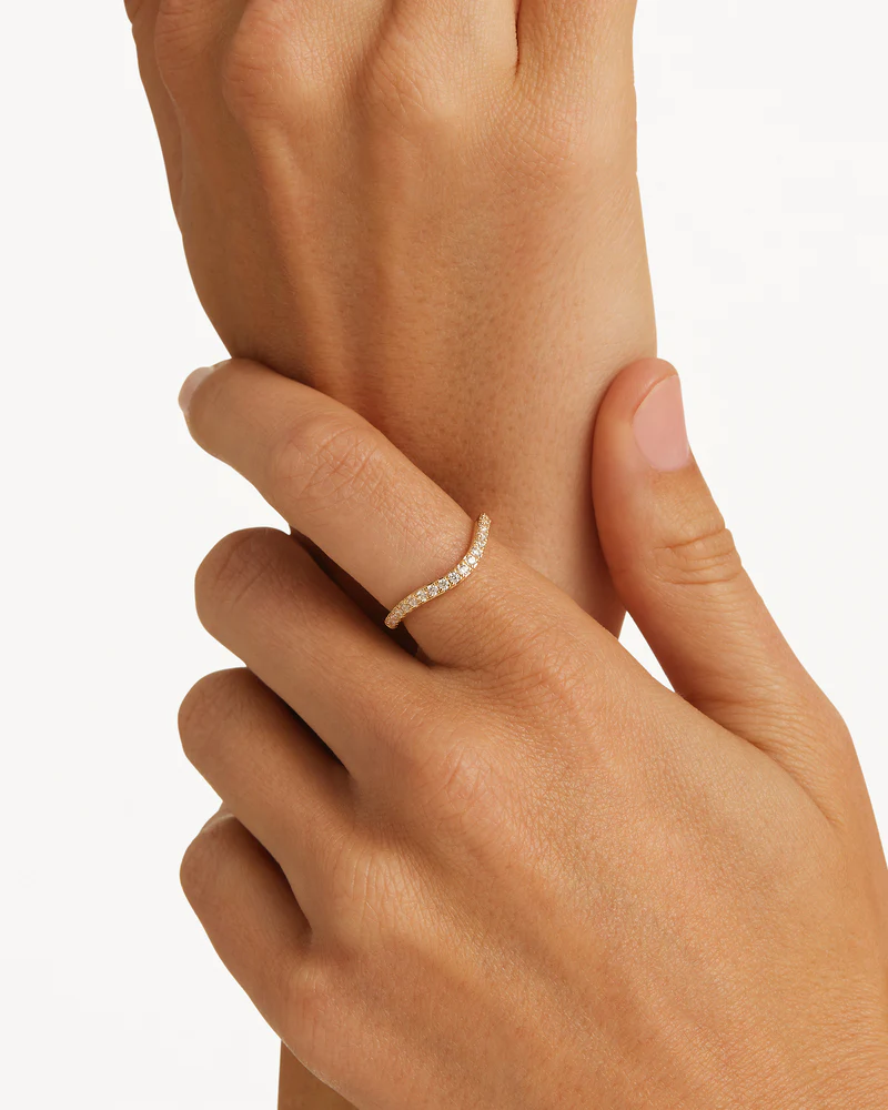9k Solid Gold Sunkissed Lab-Grown Diamond Ring