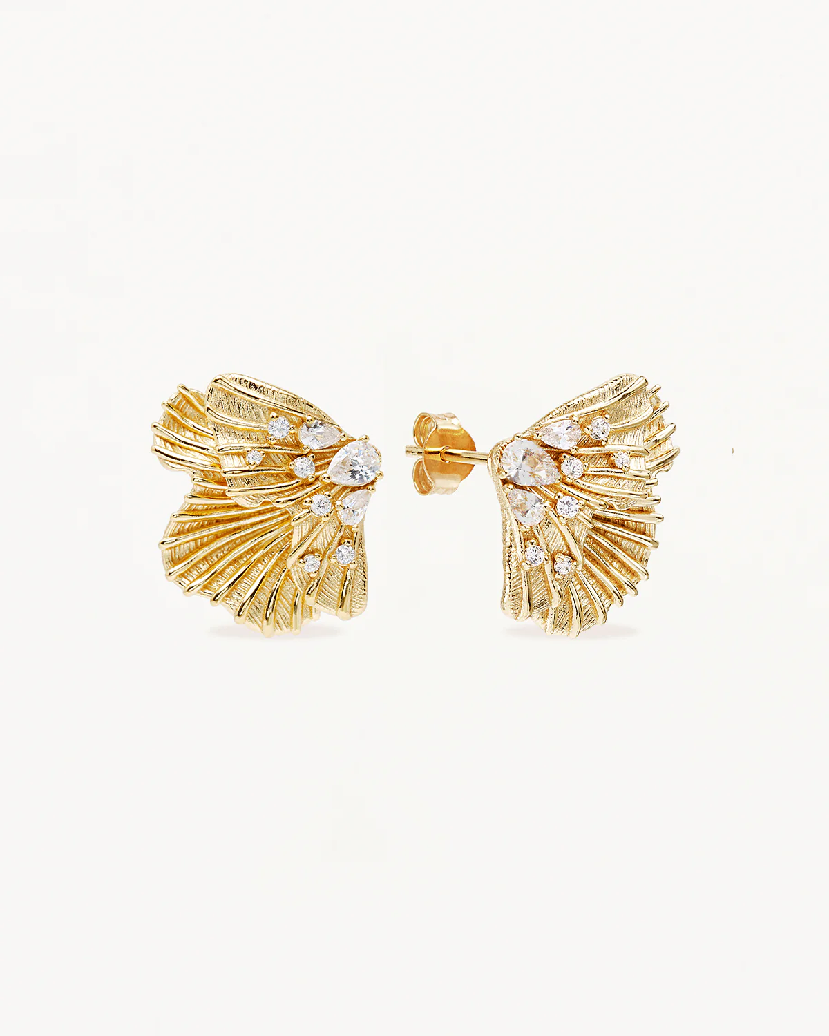 18k Gold Plated Ocean Whisper Statement Earrings