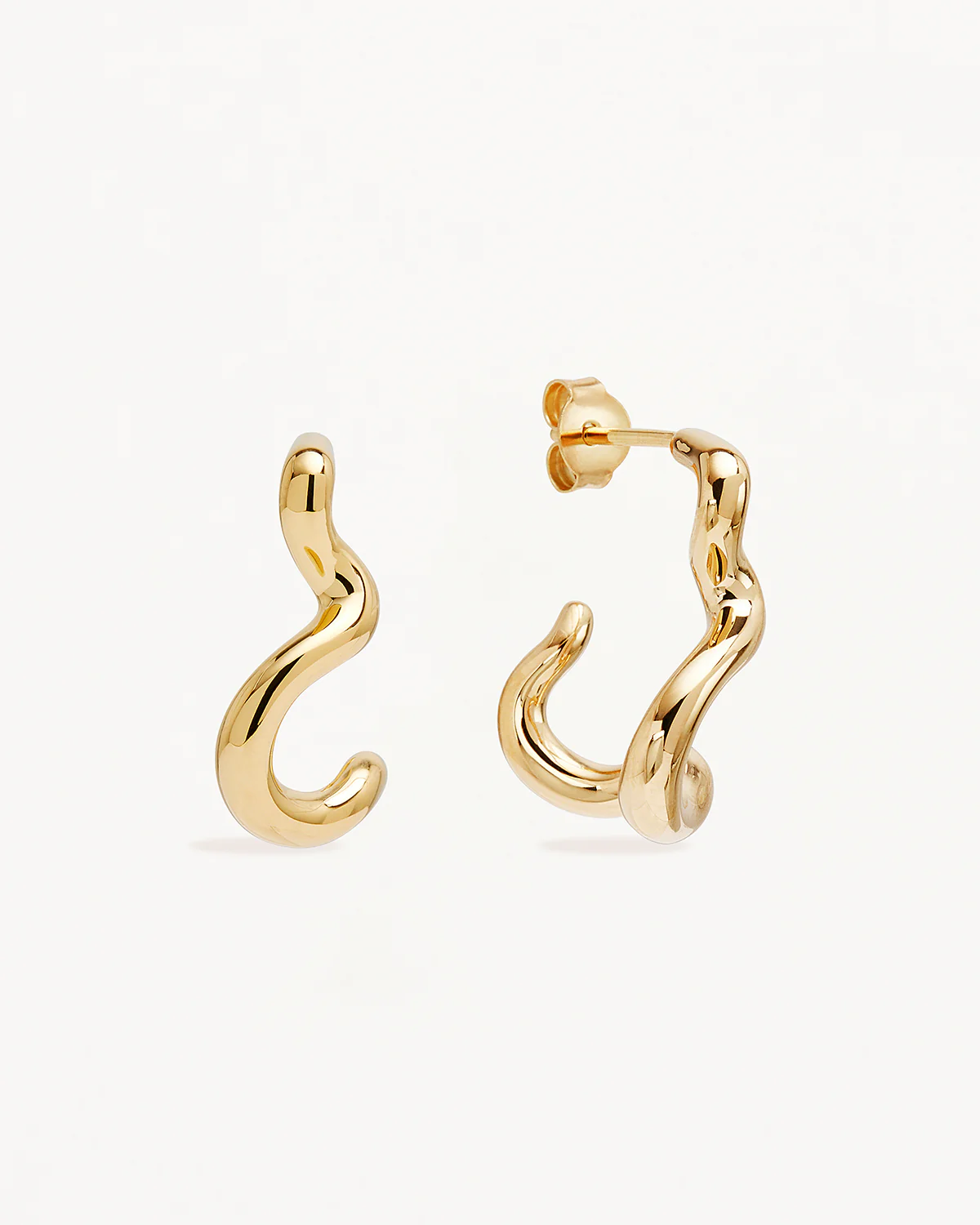 18k Gold Vermeil Flow of Life Hoops