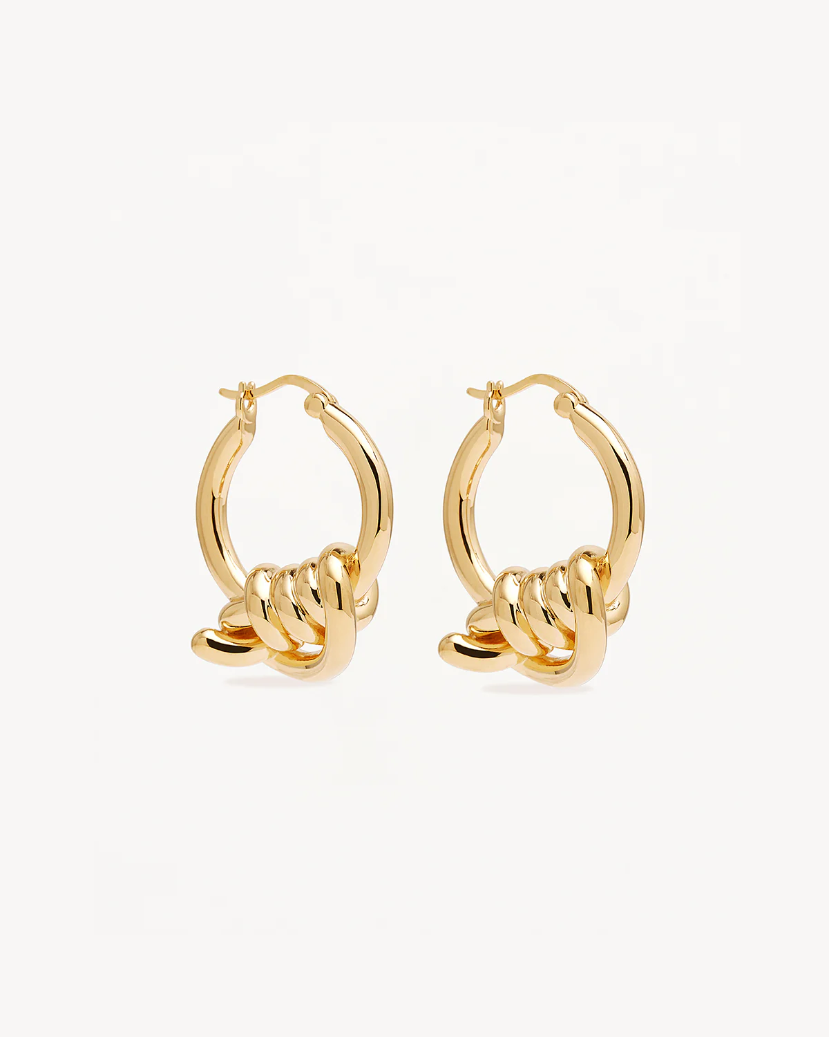 18k Gold Plated Always With You Hoops