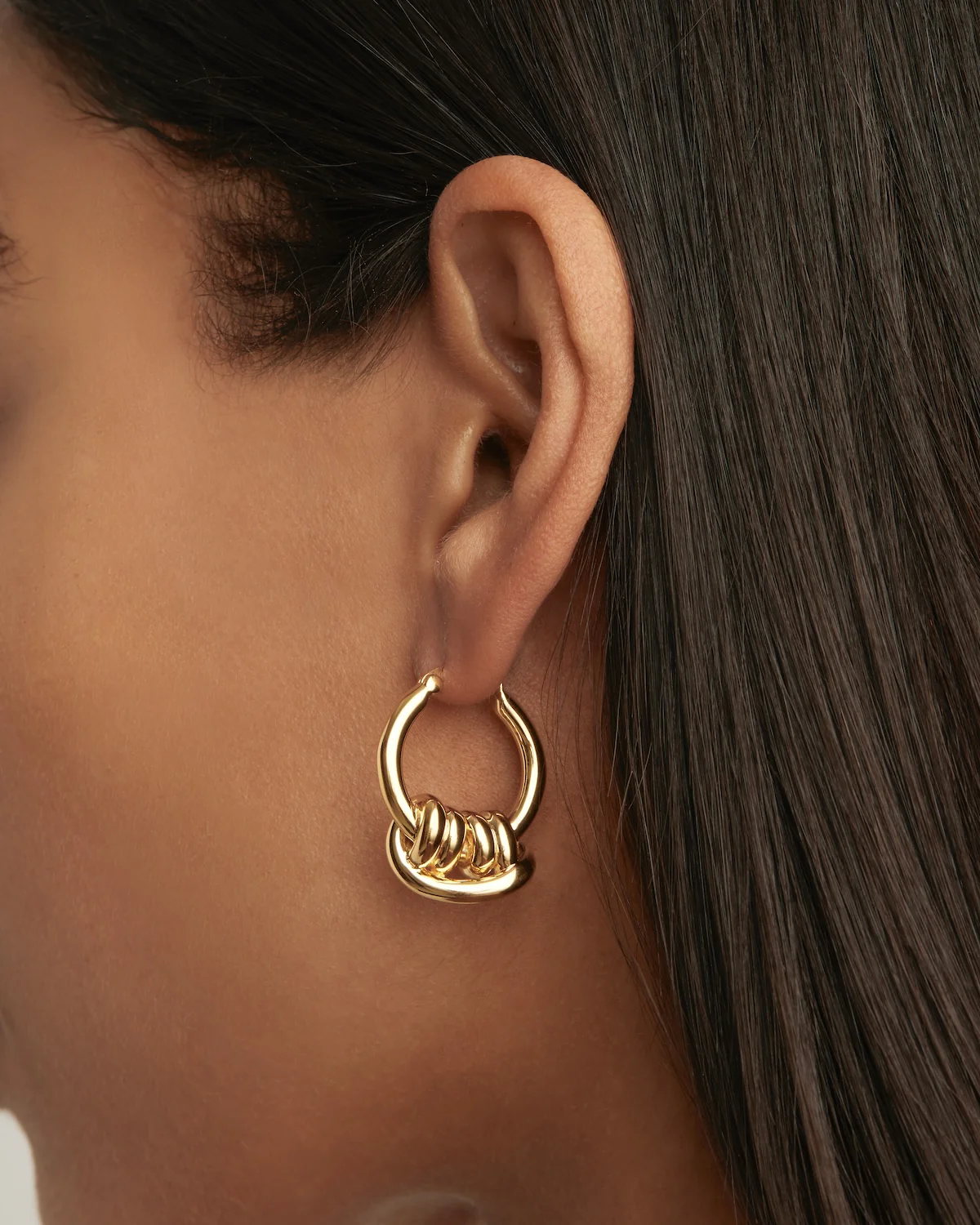 18k Gold Plated Always With You Hoops