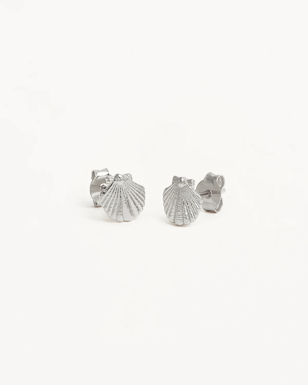 Sterling Silver By the Shore Shell Stud Earrings