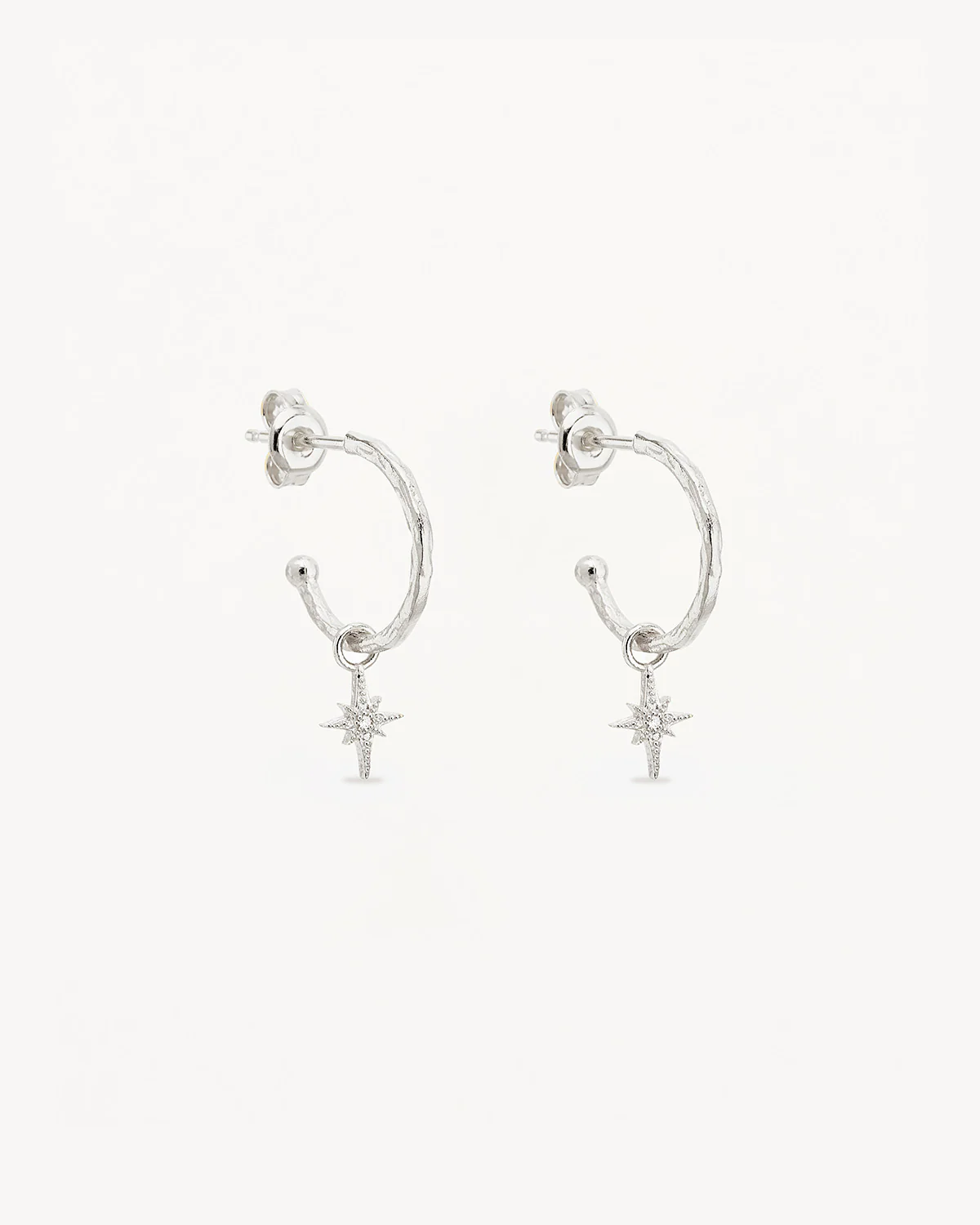 Sterling Silver Starlight Hoops