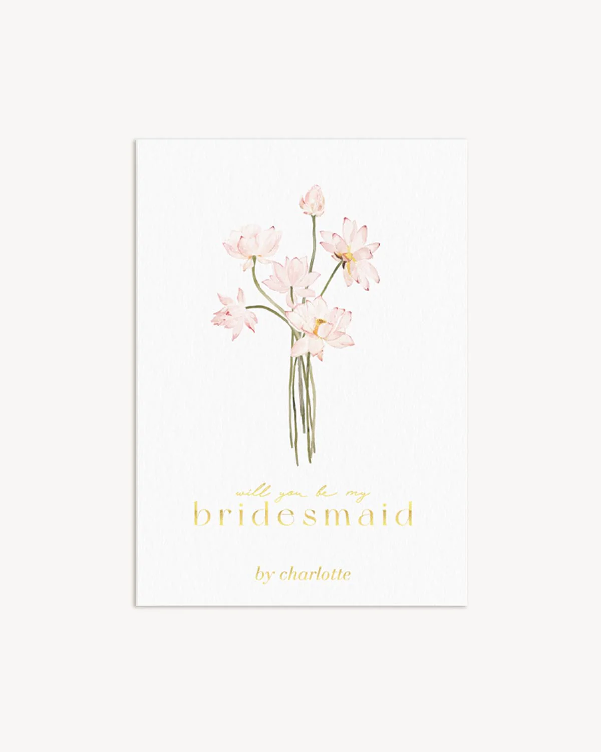 Will You Be My Bridesmaid Greeting Card