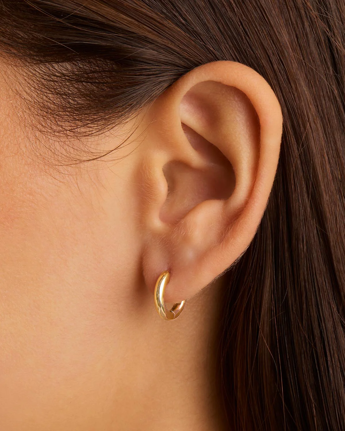14k Solid Gold Keepsake Hoop
