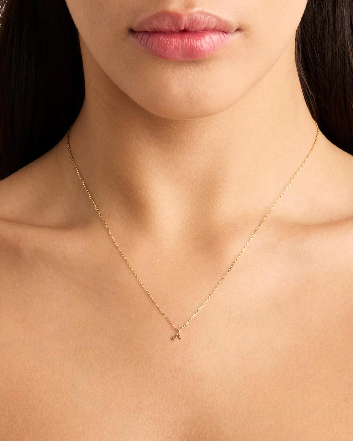 14k Solid Gold Love Letter Necklace